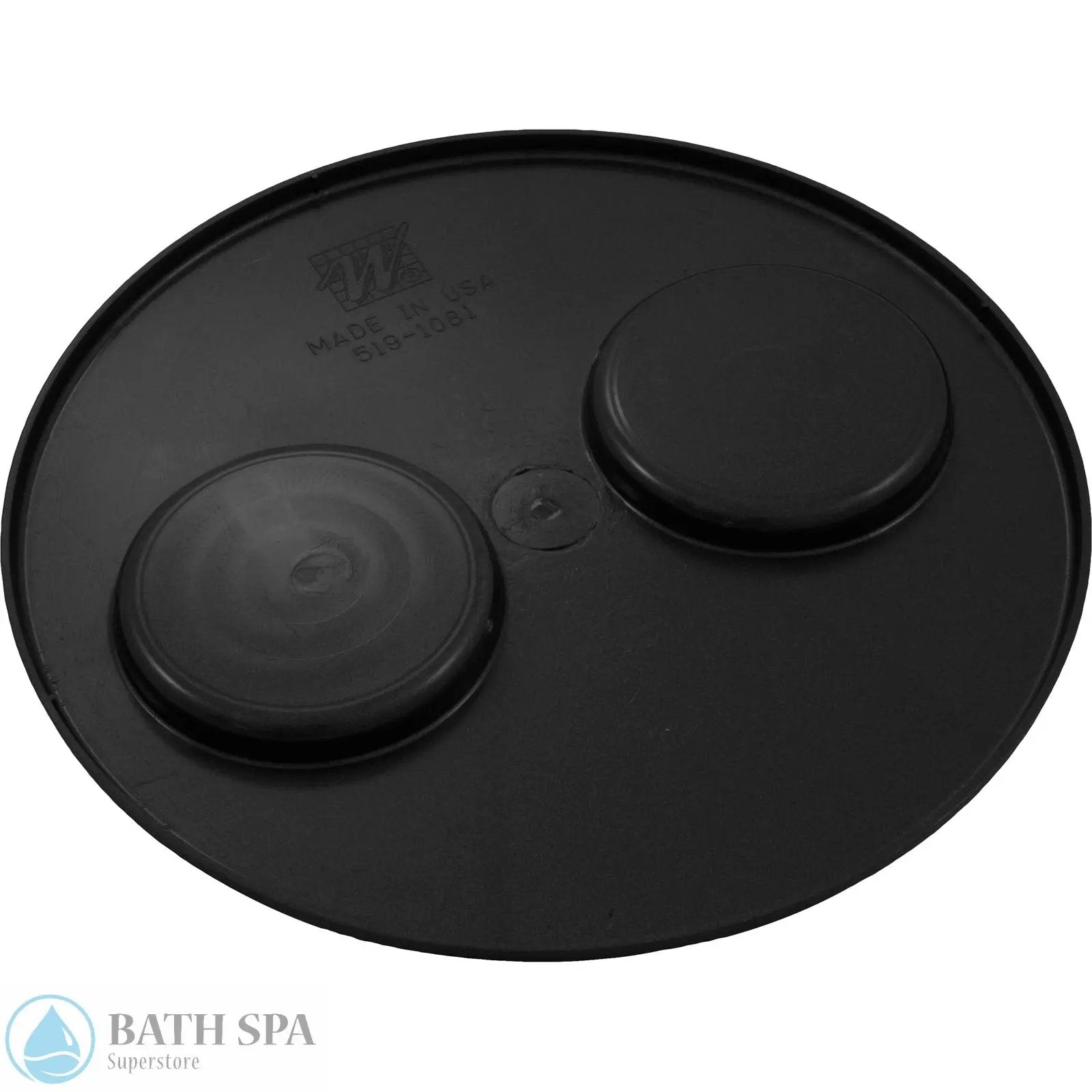 Waterway Top-Load Niche Lid w/Cupholders [Black] (519-1081) Spa Parts: Nuts Bolts & Screws 519-1081_underside