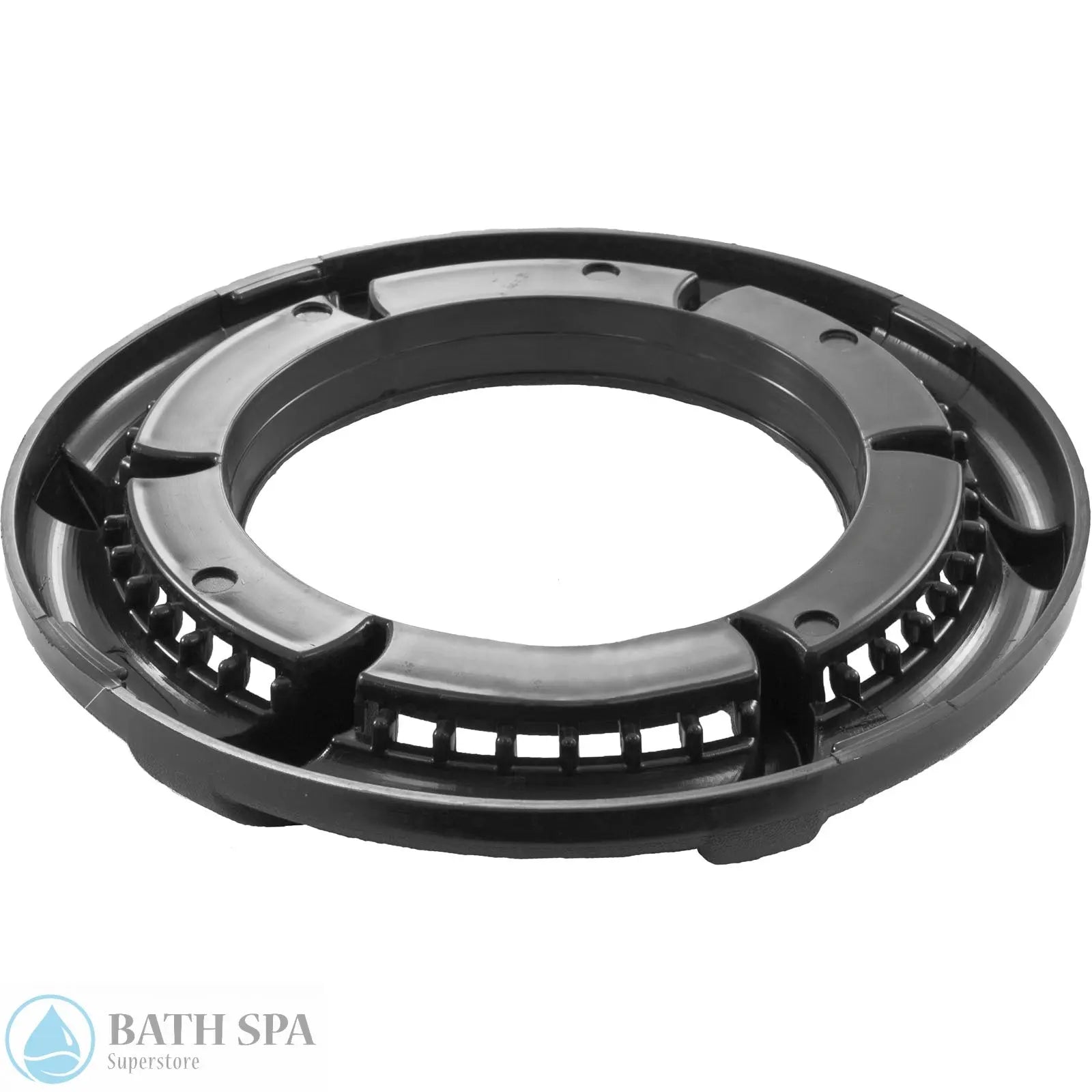 Waterway Dyna-Flo XL Skimmer Scalloped Trim Ring [Black] (519-8261) Spa Parts: Spa Skimmer Parts 519-8261_REVERSE