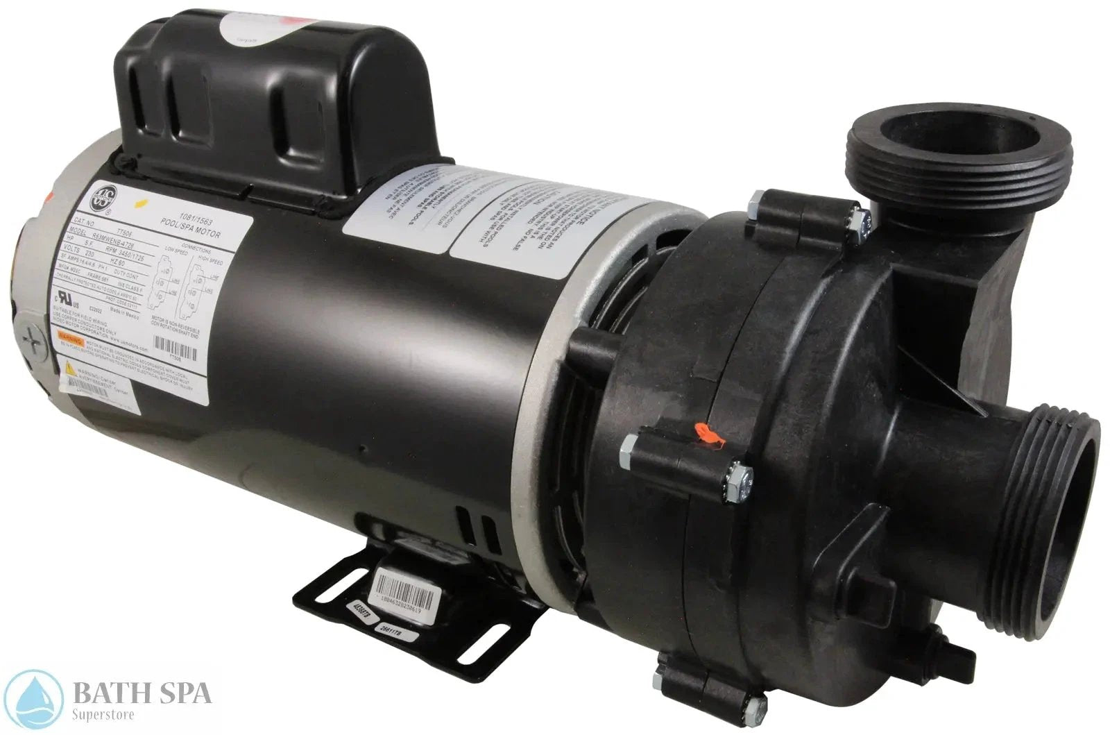 Balboa Vico Ultimax (Niagara) 5.0 HP Spa Pump [2"] [2-Spd] [230V] [16.4/4.8 Amps] [56 Frame] (1016196) Spa Pumps & Parts: Spa Pumps (Balboa Ultimax Niagara Pumps) 5235216-S