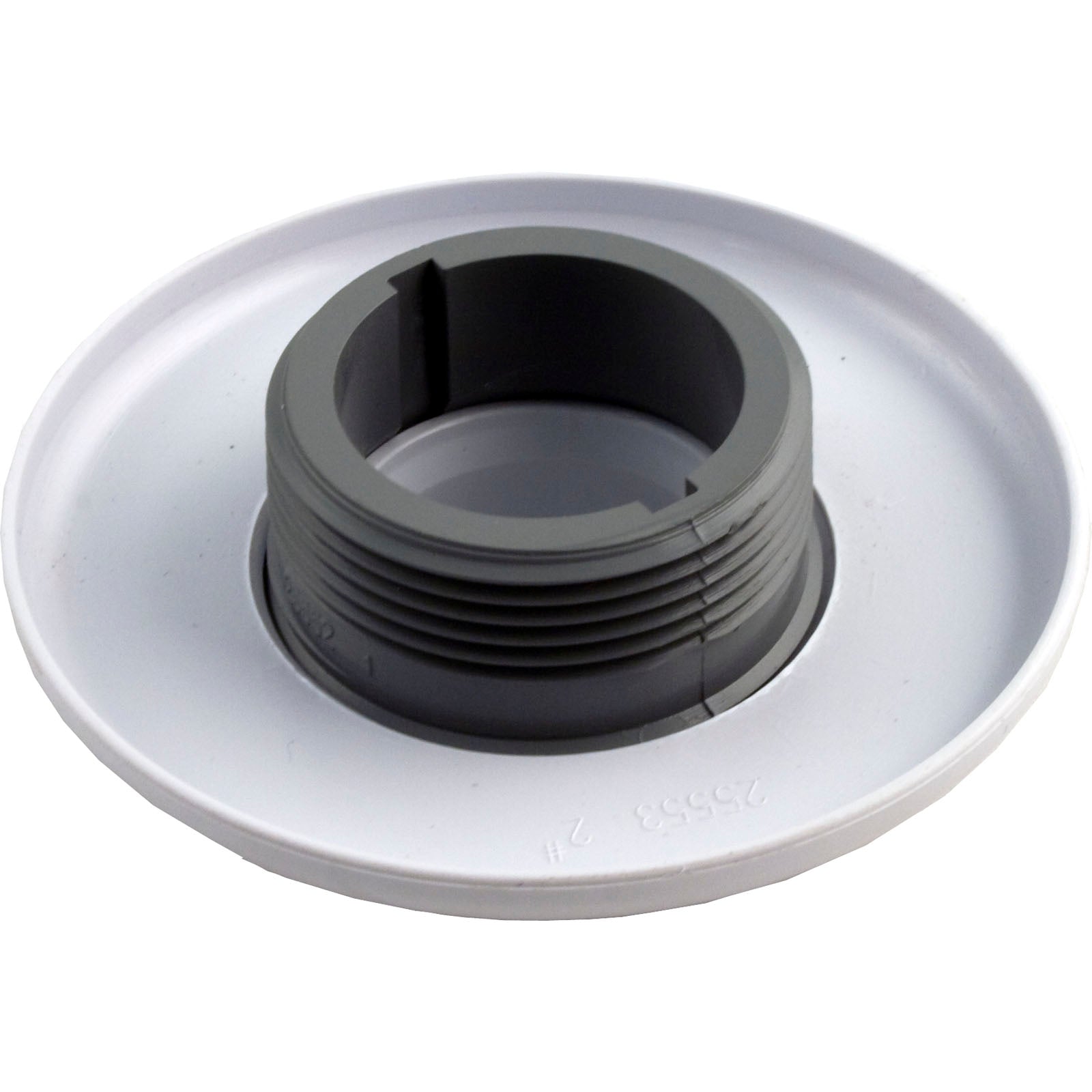 CMP Eyeball Fitting [1-1/2"MPT] [3-3/8" FD] [1/2" Orifice] [White] (25553-300-000)