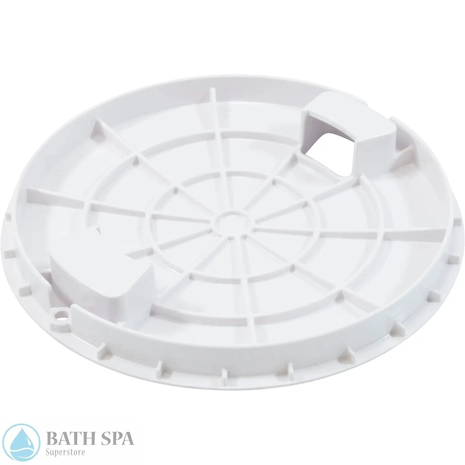 A&A Manufacturing Quik Dek-Chlor Deck Lid [White] (571671) Pool Parts: Deck & Gutter Drains 571671-underside
