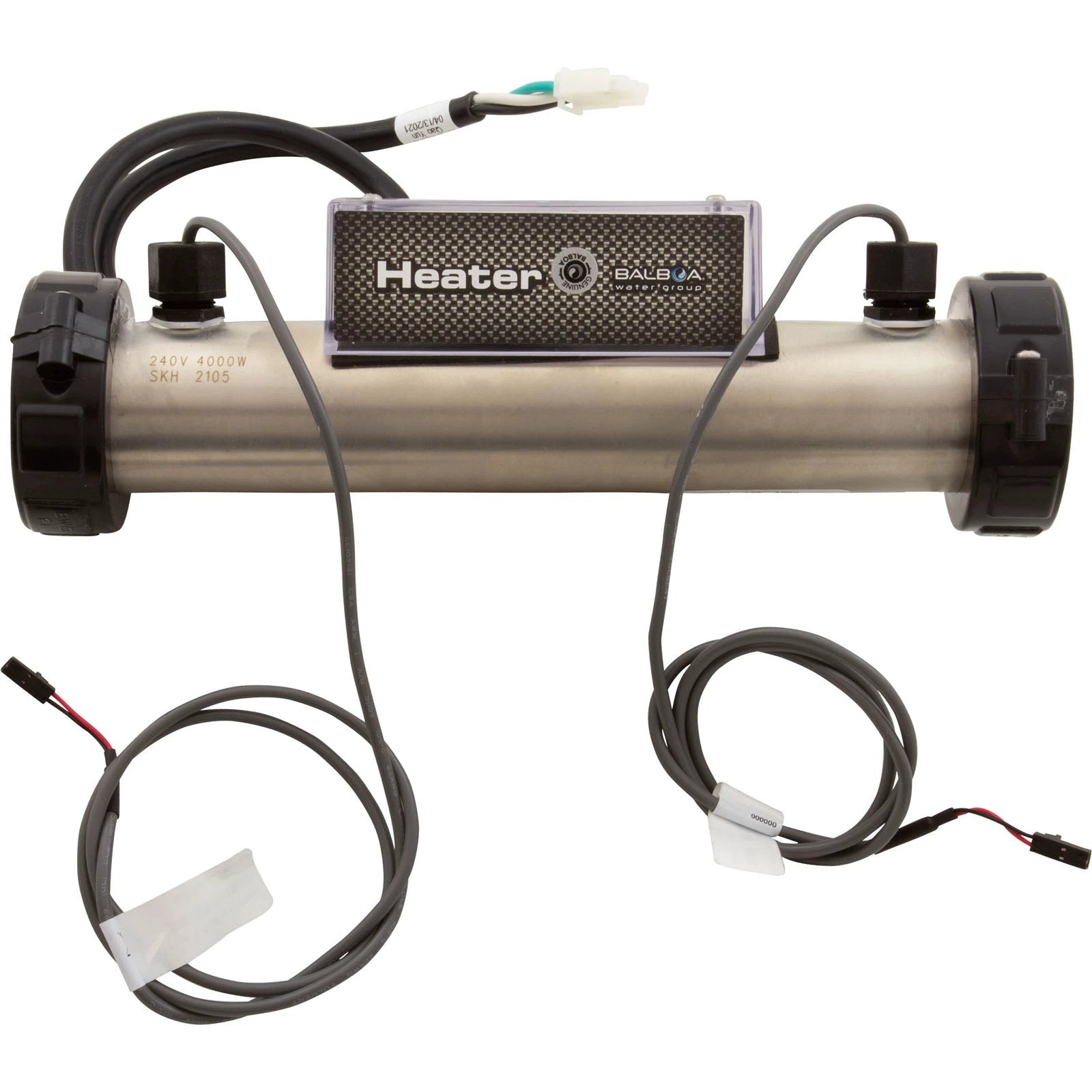 Balboa Heater, Flow-Thru, VS100, 4.0kW, 230v [1.5" x 10"] (26-58203-K) Spa Parts: Spa Heater Elements 58203