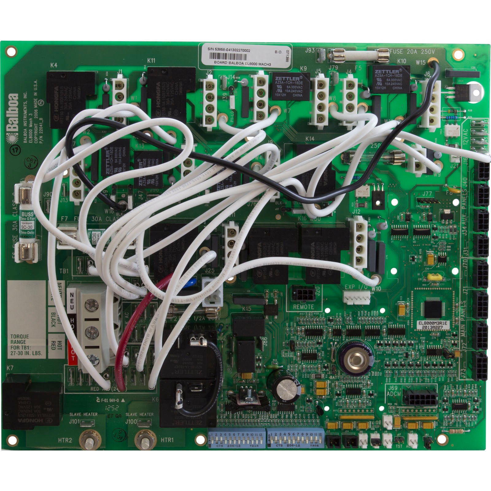 Balboa Circuit Board - EL8000 Mach 2 (52888-01) 53858-04