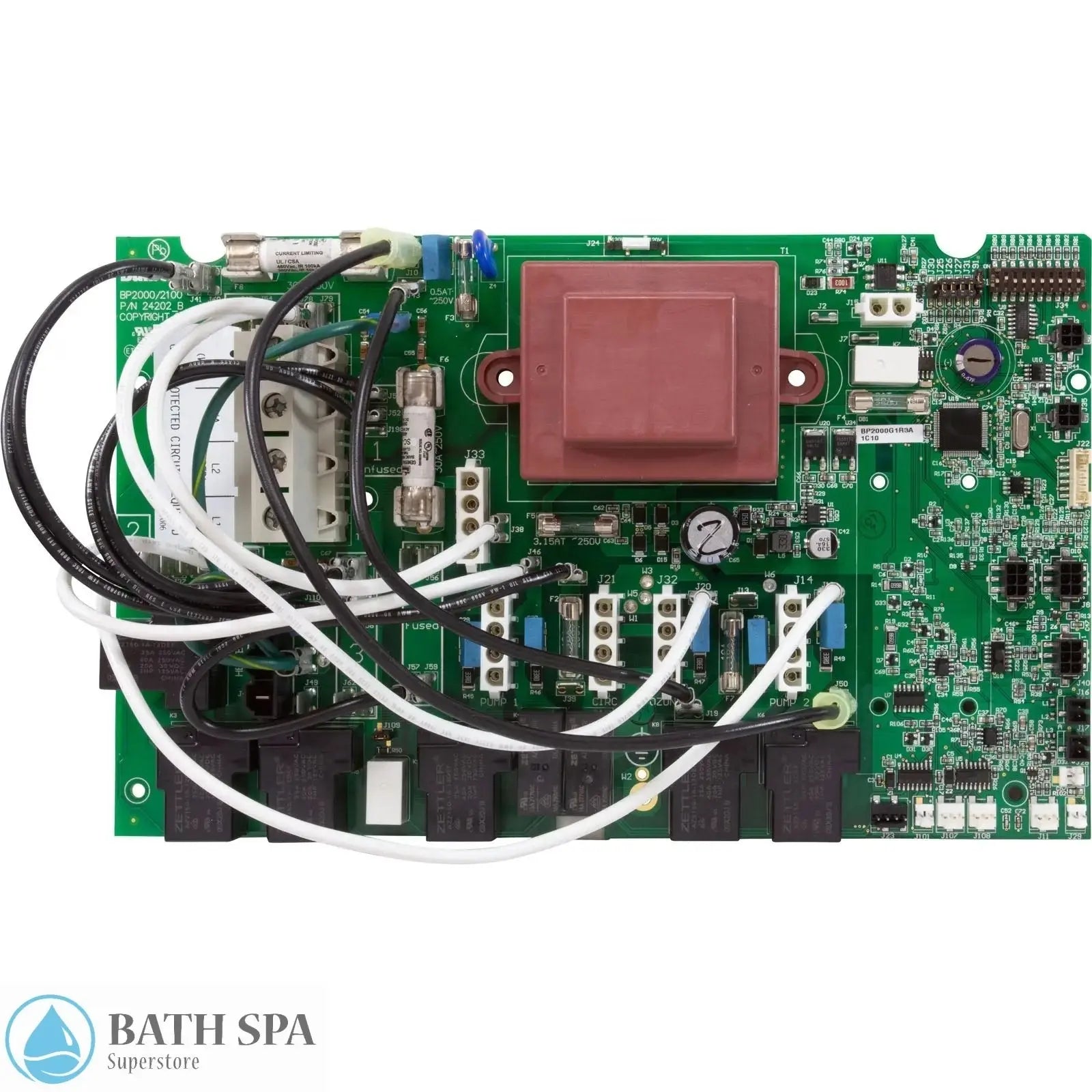 Hydro Quip Circuit Board - BP2000G1(59157-01) [33-59157-K] Spa Parts: Spa Circuit Boards (Balboa) 59157-01