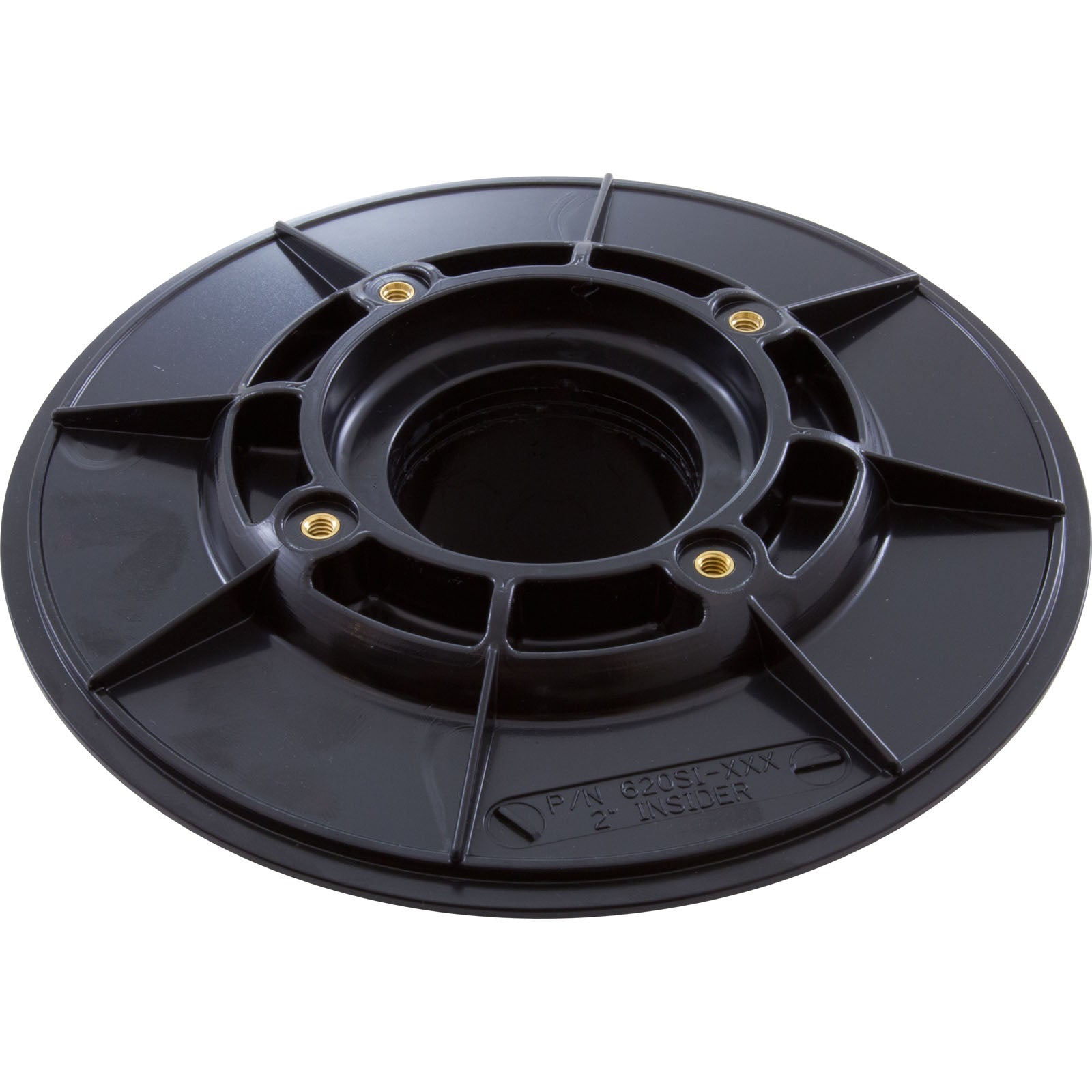 AquaStar Wall Fitting [6" Diameter] [2-3/8" HS, 2" Slip Insider] [Black] (620SI102) Pool Parts: Pool Main Drain 620SI102