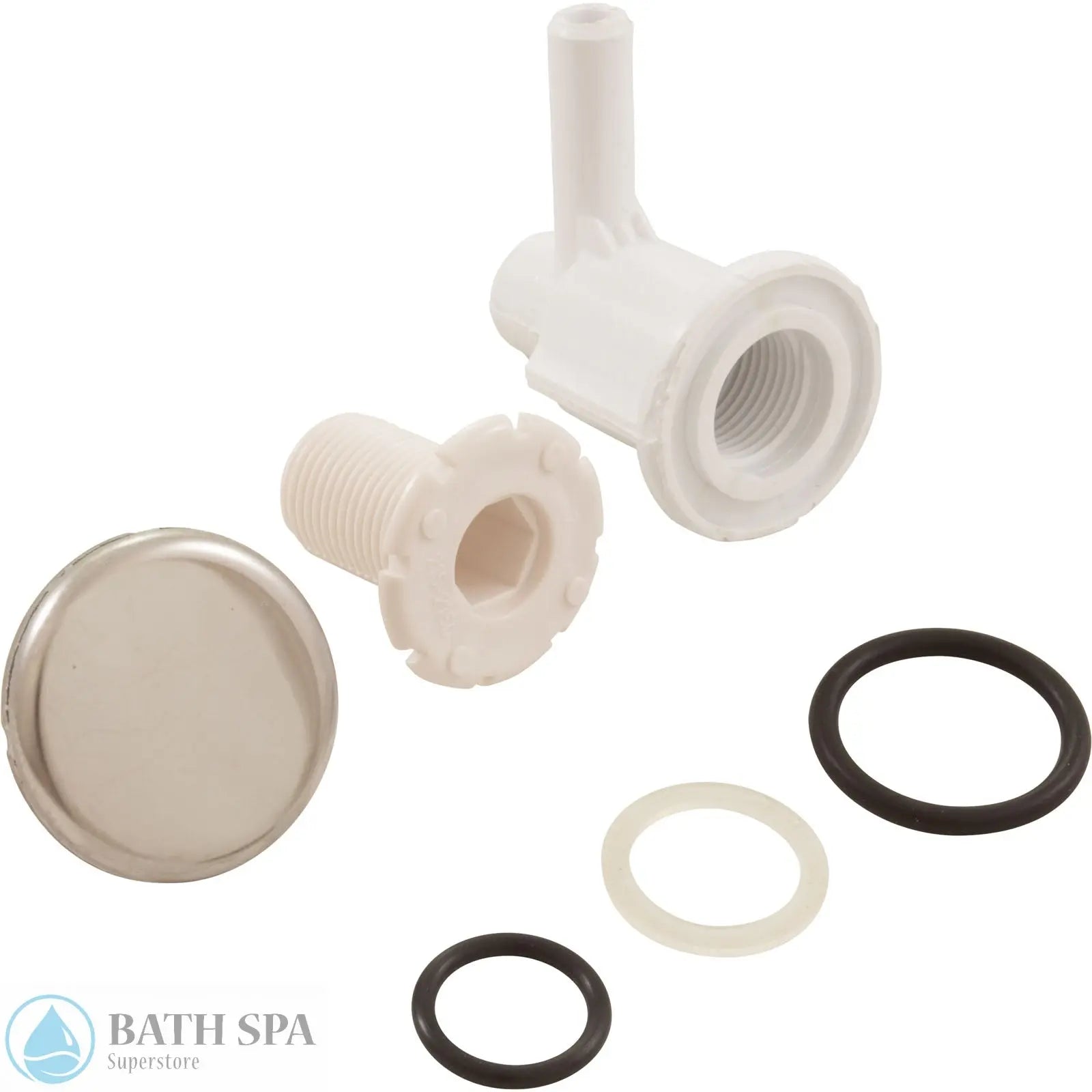 Waterway Complete Air Injector [3/8" SB Elbow] [Stainless Steel Escutcheon] (670-2210) Bath Parts: Bath Air Injectors 670-2210_parts