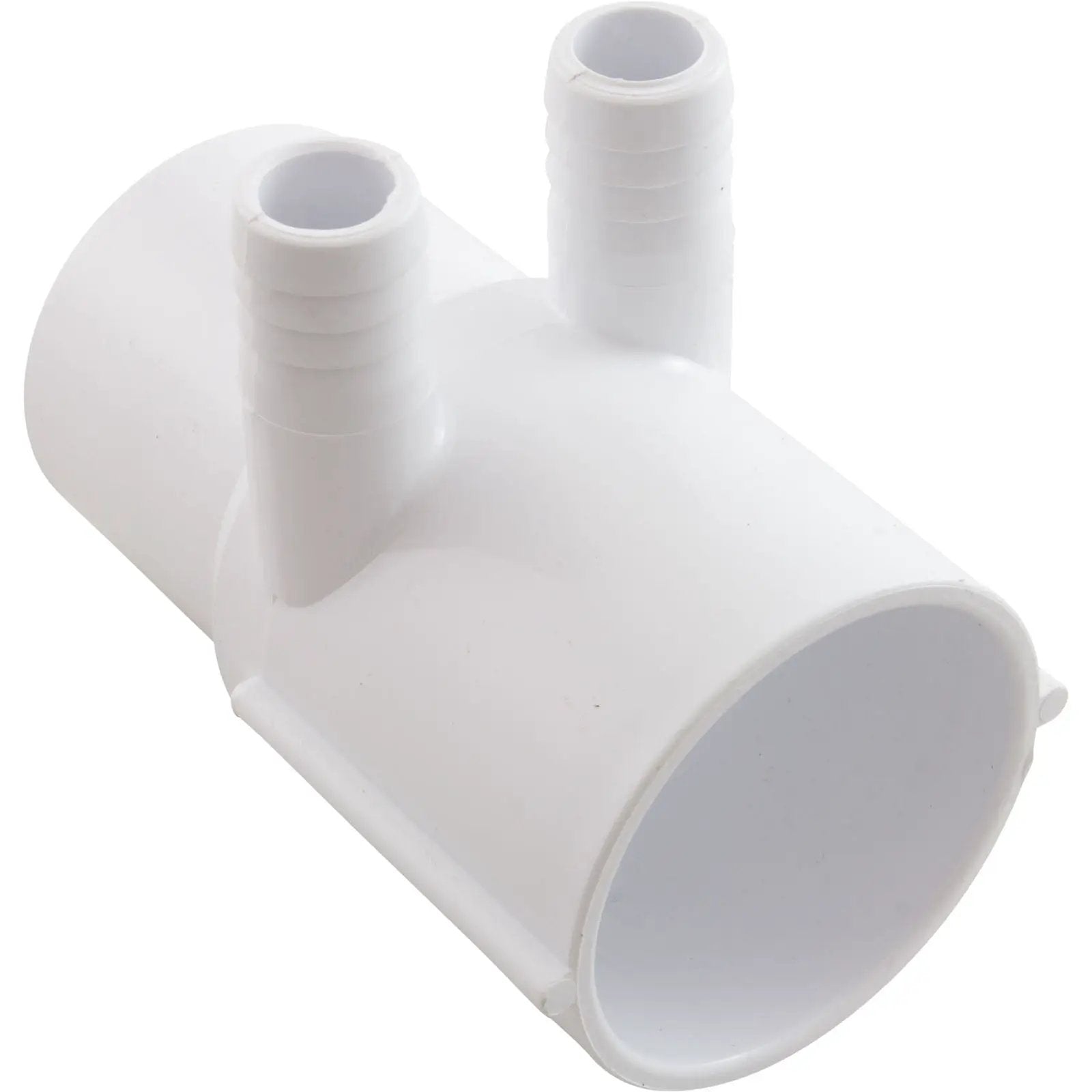 Waterway 2-Port Manifold [2" Slip x 2" Spigot x (2) 3/4" Ribbed Barb] (672-7130) PVC Plastic Fittings & Valves: Manifolds 672-7130-REVERSE
