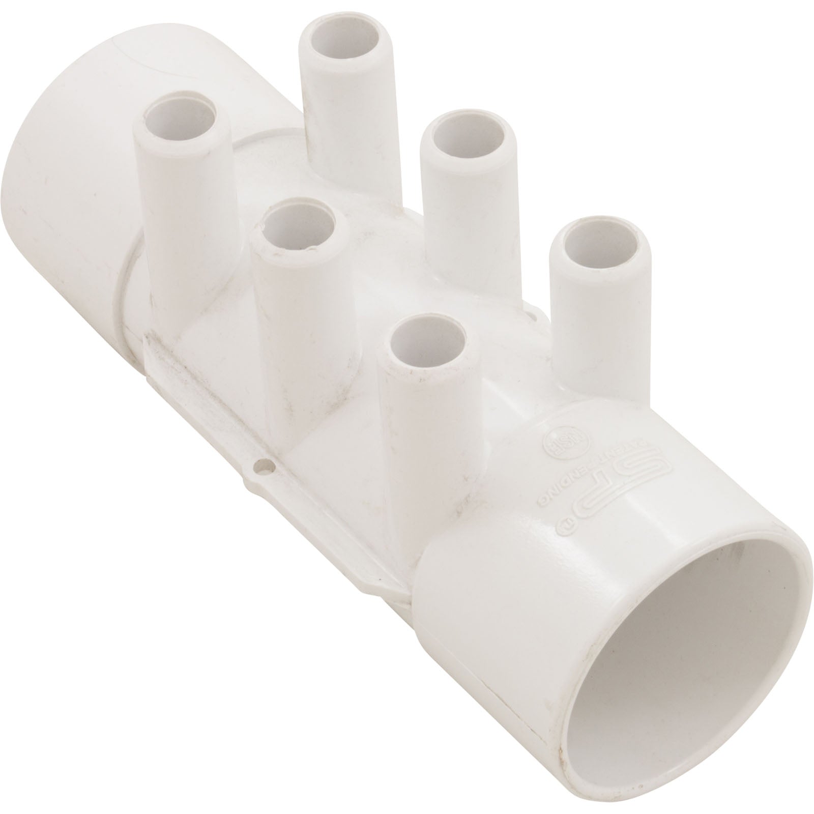 Waterway 6-Port Manifold [2" Slip x 2" Slip x (6) 3/4" Smooth Barb] (672-7930)