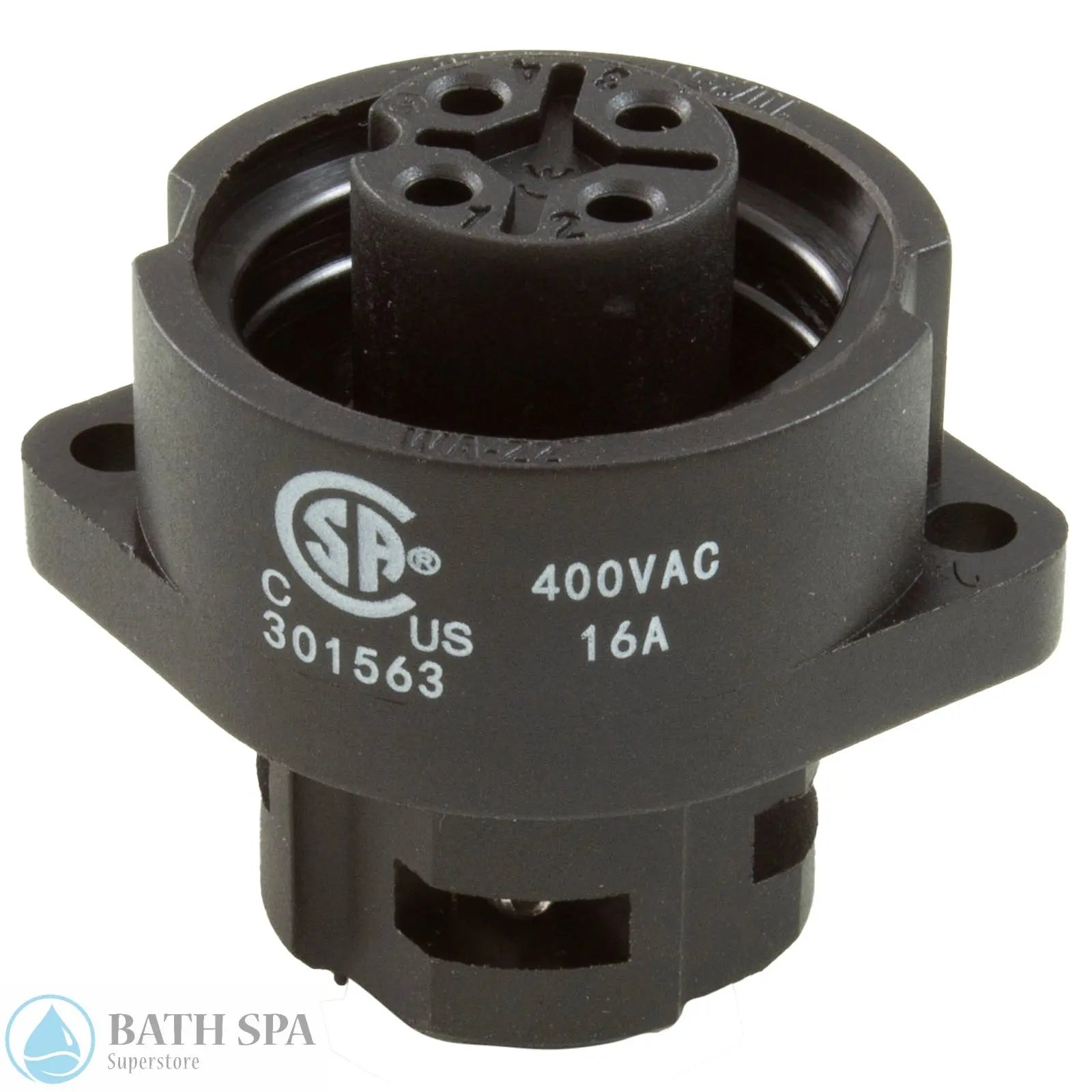 Maytronics Dolphin Wave, PS Amphenol Socket [5020016] (400VAC-16A) Pool Parts: Pool Cleaner Parts 87-111-1642_2-BOTTOM__XL