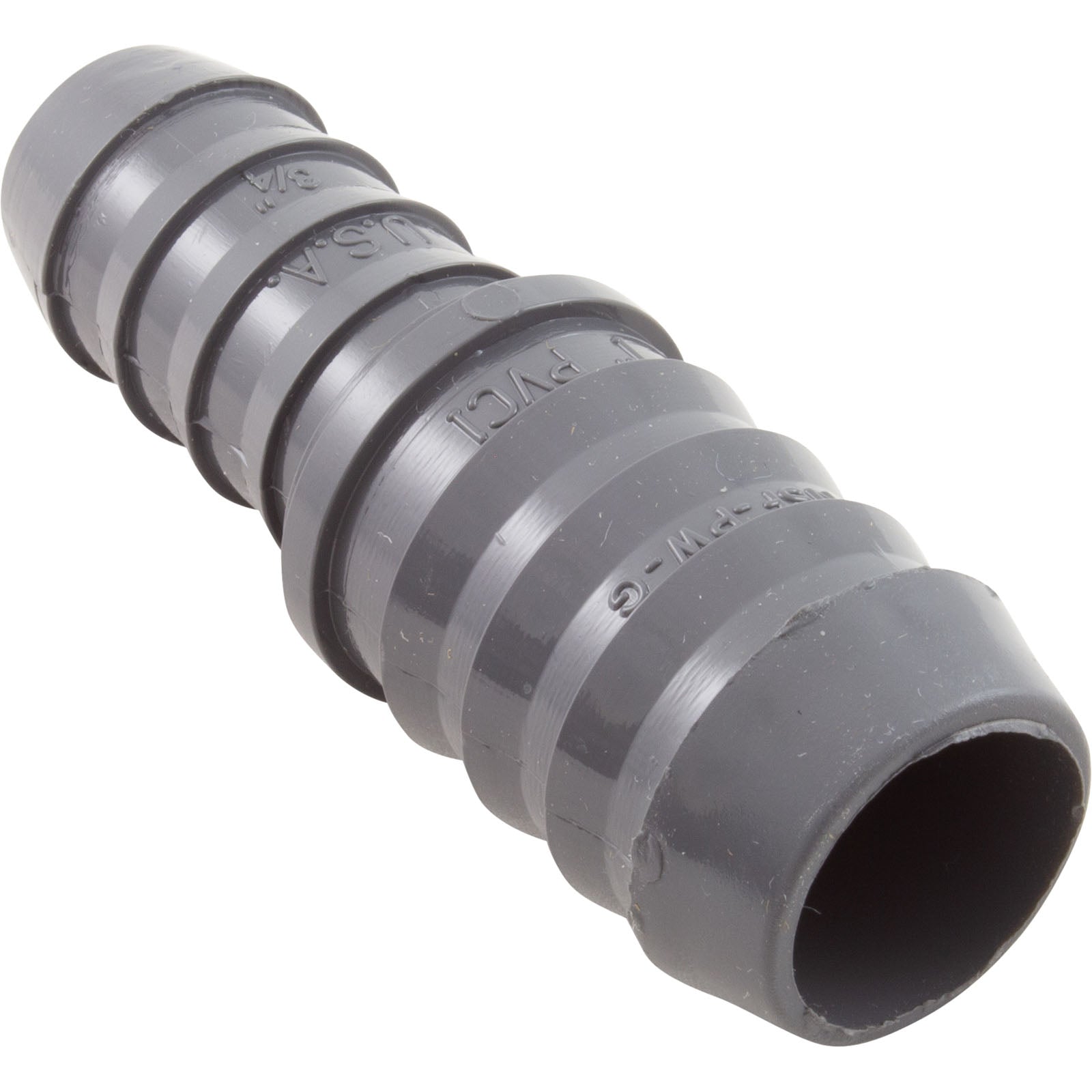 Dura Plastics PVC Barb Coupling [1" Barb x 3/4" Barb] (1429-131)