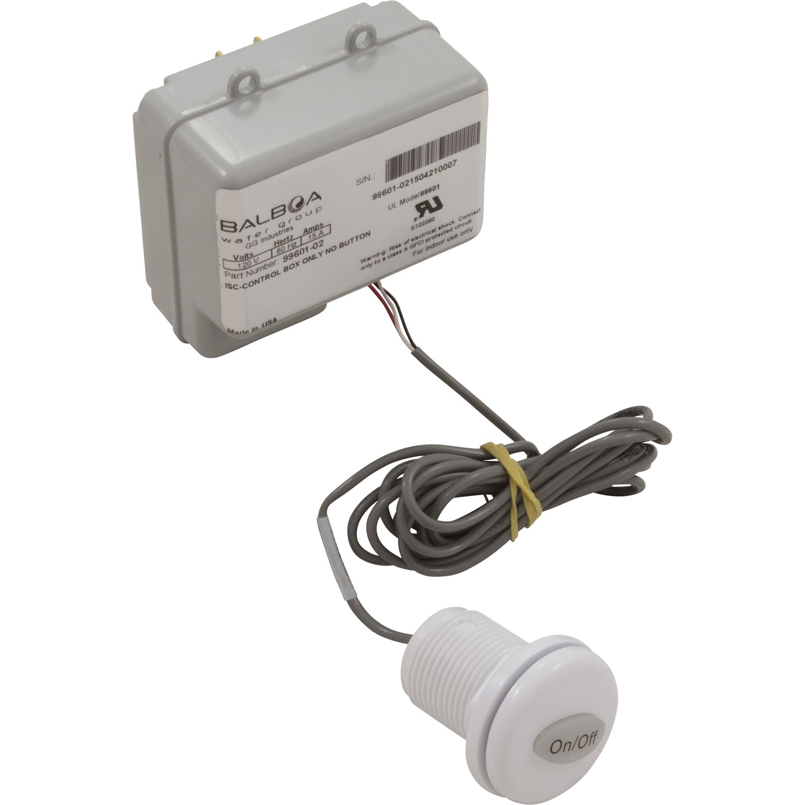 Balboa Switch Control, BWG, On/Off, with ISC Control Box, 20-Min (99620)