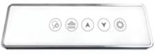 Aquatic Keypad [Rectangle] "TOAC" - 5 button - Blower - Light (AQ/BKL-TOAC-BV/CH-V2-CL) Bath Parts AQ_BKL-TOAC-BV_CH-V2-CL
