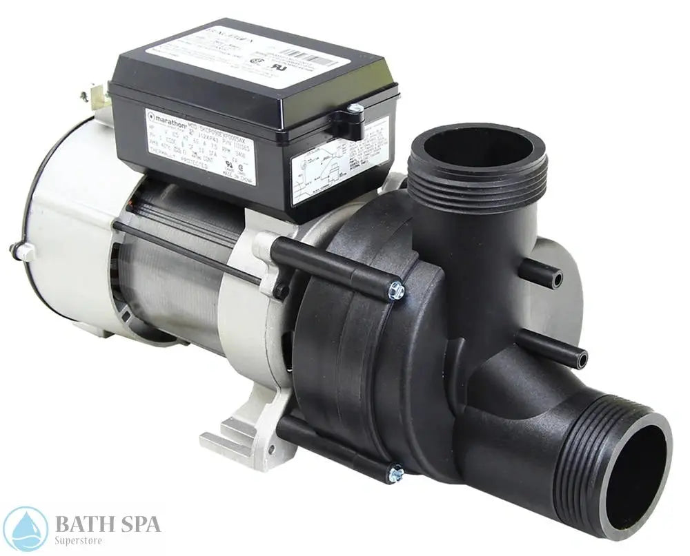 Olympian High Efficiency (HE) 3/4 hp Pump 7.5a 115v (96311+420) Bath Pumps and Parts Balboa_Series_120V_Full_Drain_Bath_Pump_10-1050032