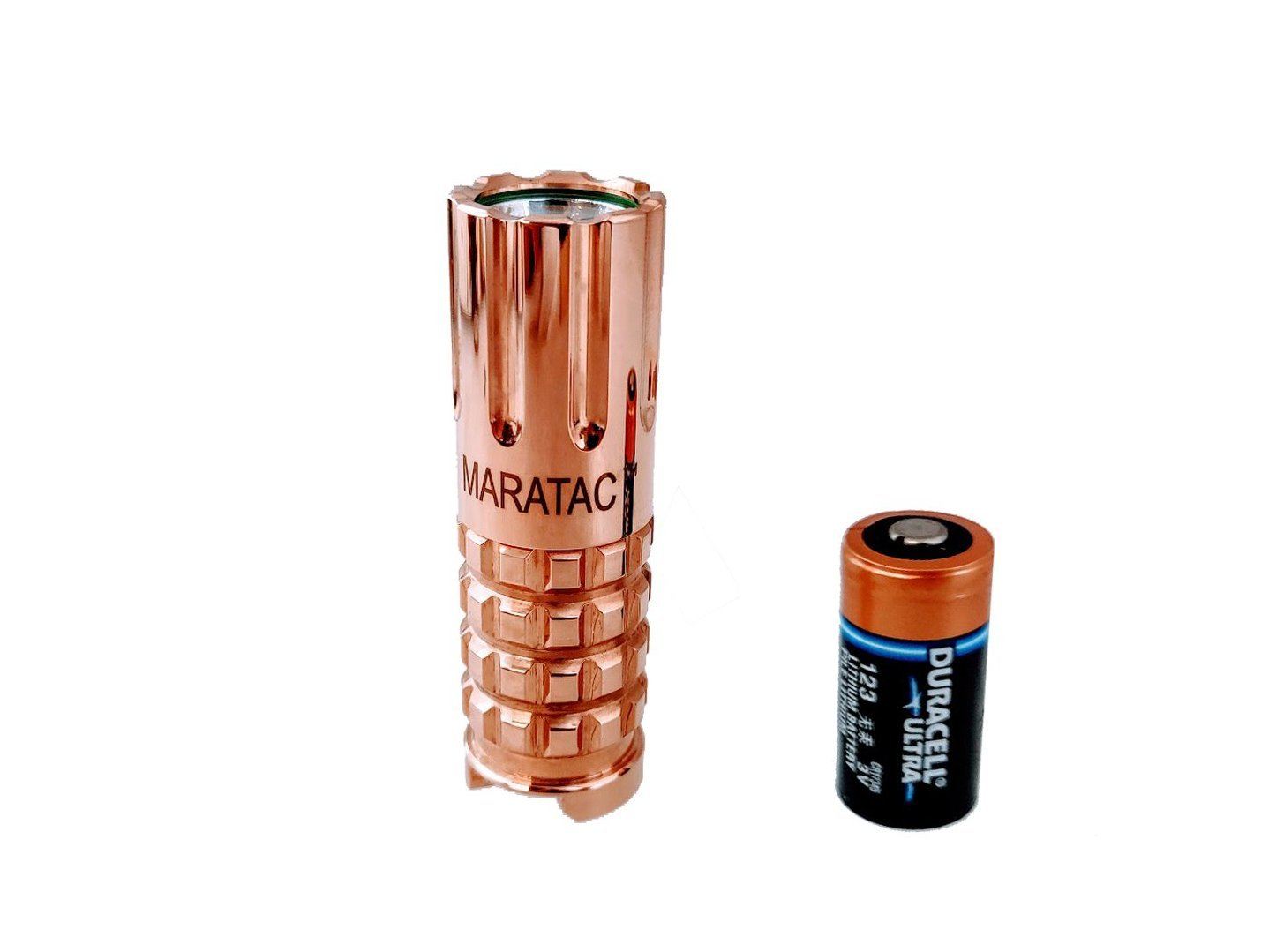 Copper CR123 LED Flashlight by Maratac® REV 3