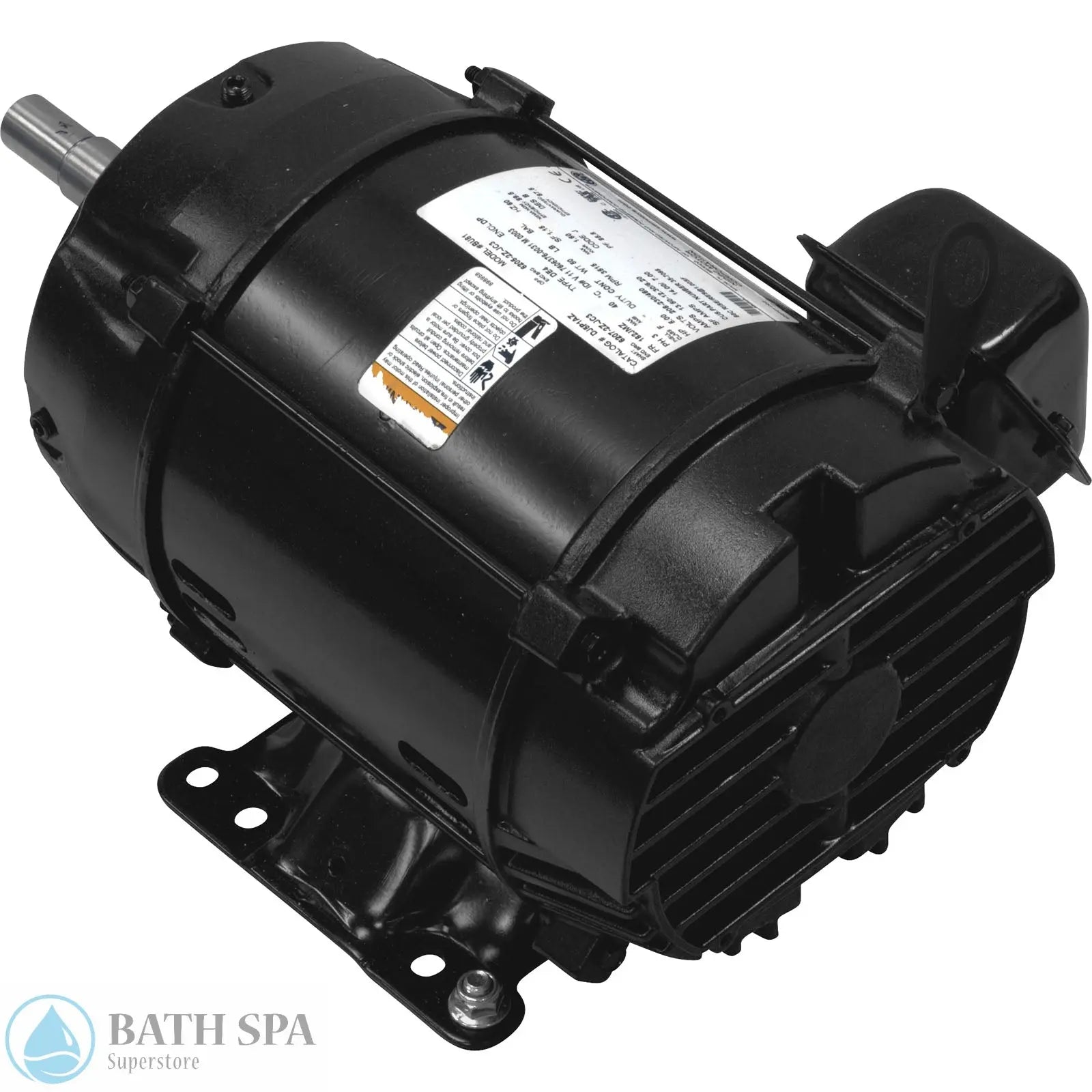 US Motor, 5.0 Horsepower, 230v, Single Phase [230v] (EEQ500) Spa Pumps EEQ500-SIDE