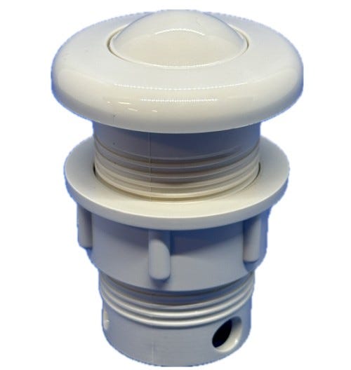 Air Button, 1-1/4" hole size [Biscuit] Futura FBA-52(HydraBaths) Bath Parts: Bath Air Buttons (Pres Air Trol) FBA-52