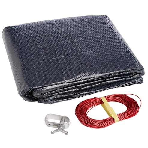 Gli Classic 18' Round Above Ground Winter Pool Cover [3’ Overlap] [Blue] (45-0018RD-CLA-3-BX GLI450018RCLA3BX_0