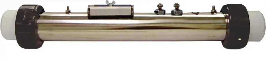 Therm Products 4.0kW Flo Thru Heater [2" x 15"] [240V] [Hercules] (C2400-0315) Spa Parts: Spa Heaters (Therm Products Flow Thru Spa Heaters) Hercules_Replacement_4.0kW_Flo-Thru_Heater_Assembly_26-0315-5S-K