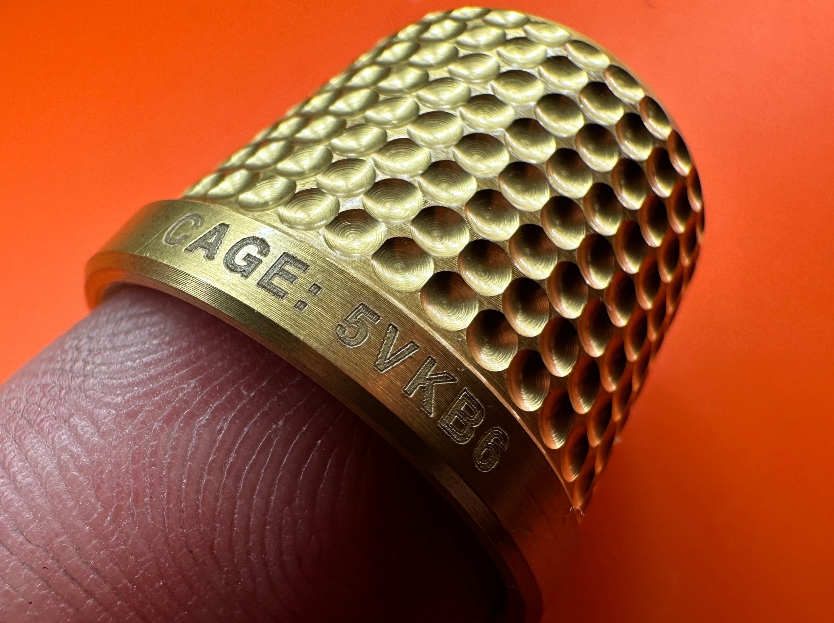 Indestructible Brass Thimble by Maratac®