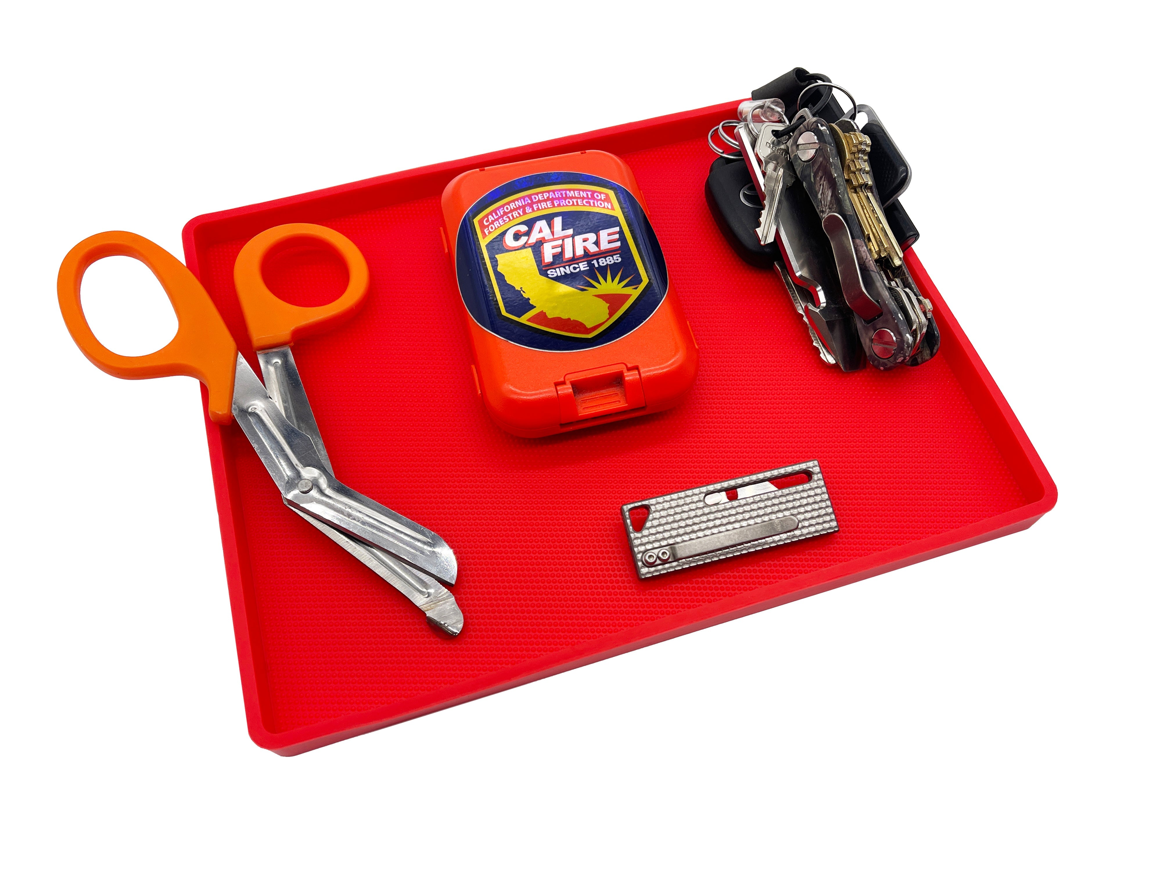 Fire Engine Red Armorer Parts Tray - Non Slip - Limited Edition!