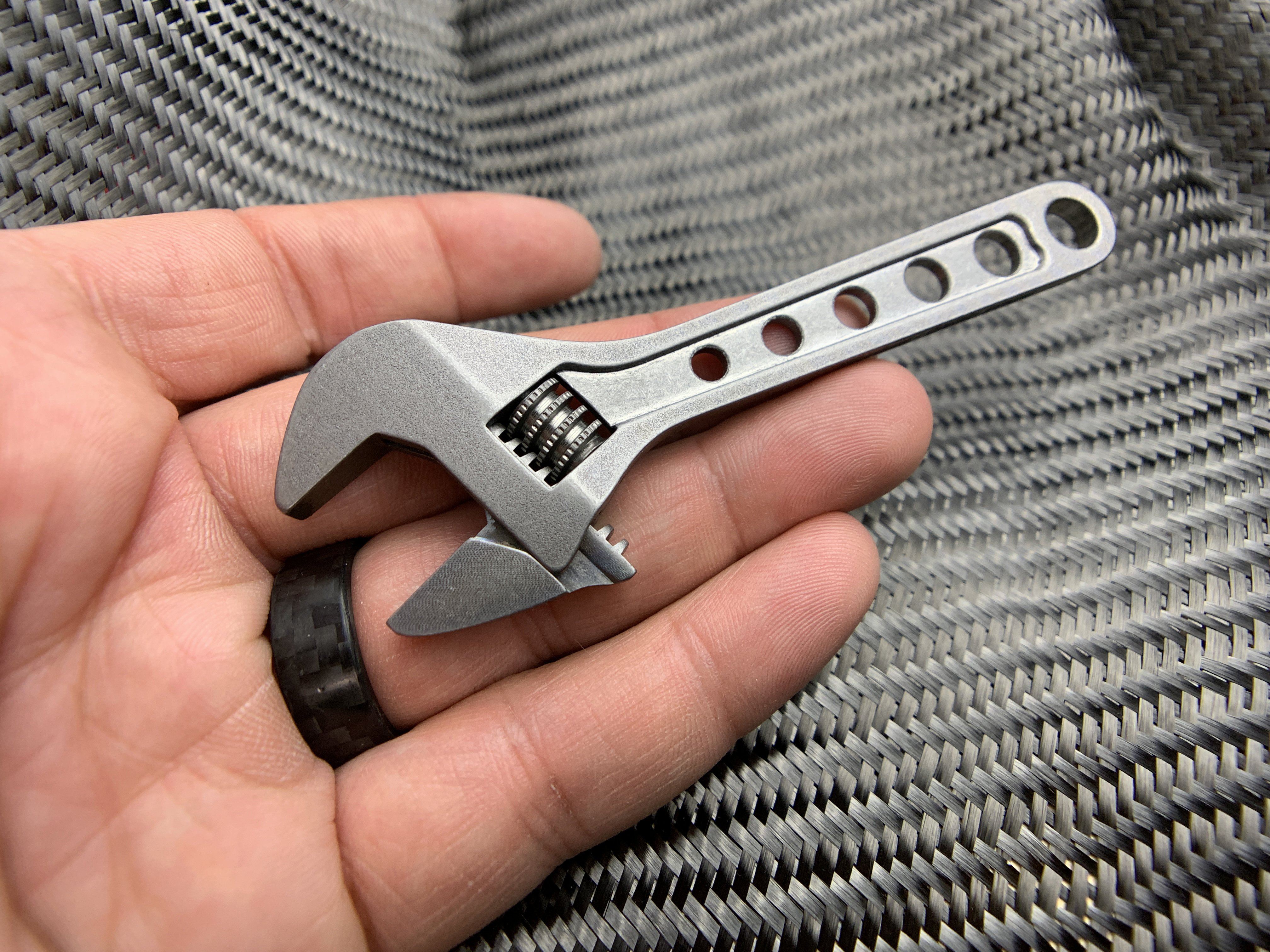 Adjustable Wrench - Titanium 4 Inch ( NSN Pending )