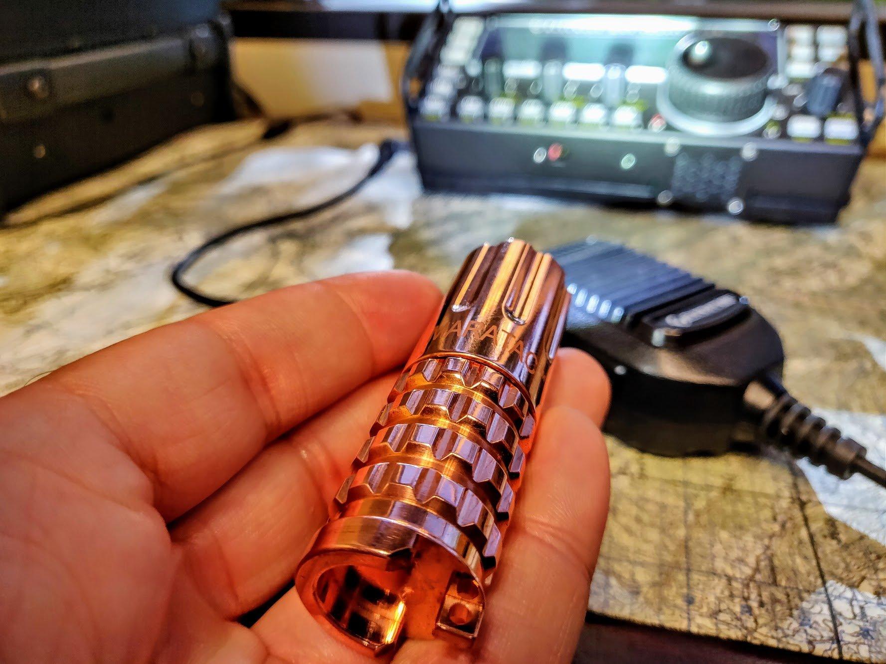 Copper CR123 LED Flashlight by Maratac® REV 3