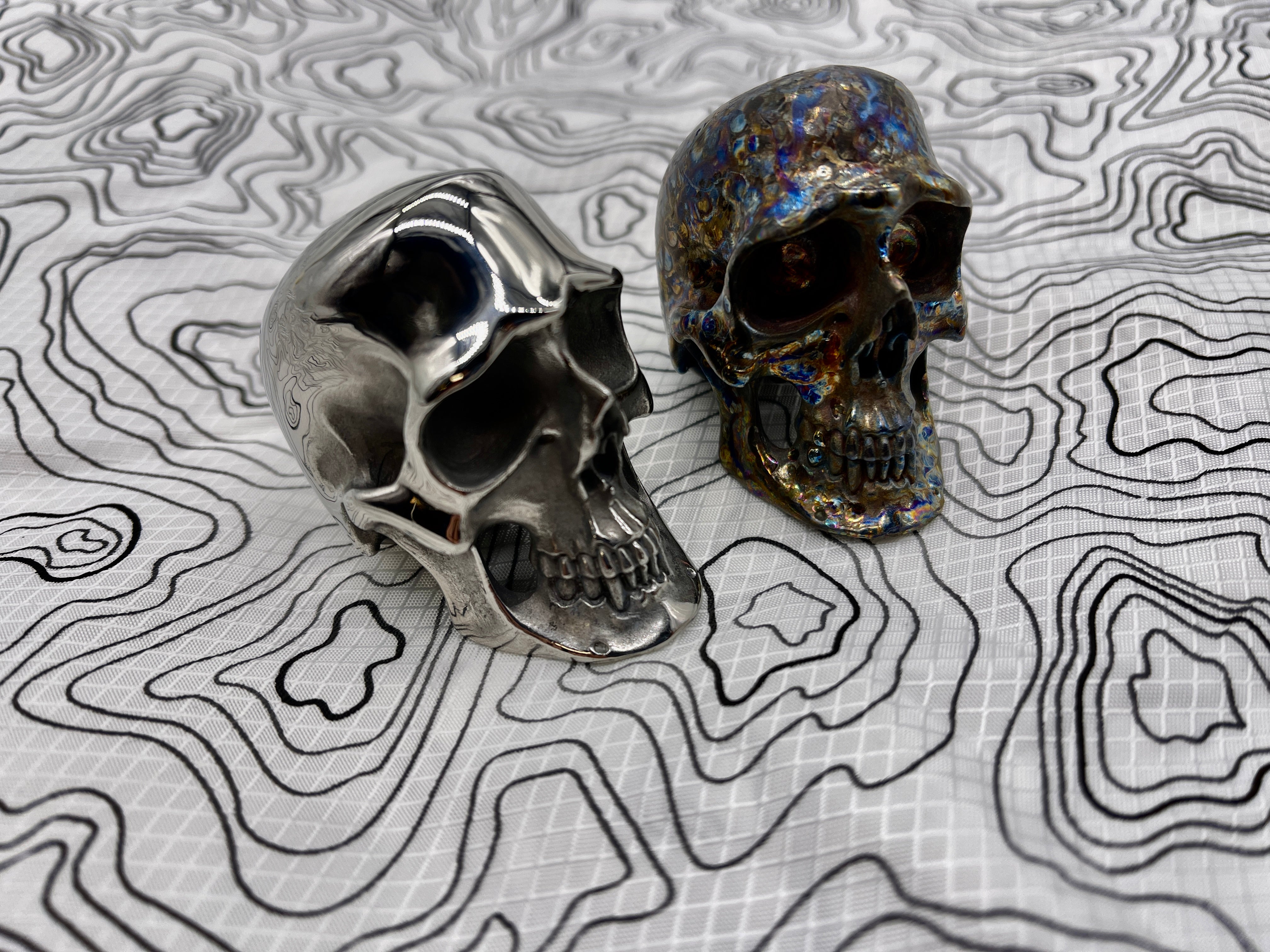 Custom Titanium Colossus Skull by Tony Fabrioli  ( Limited Run! )