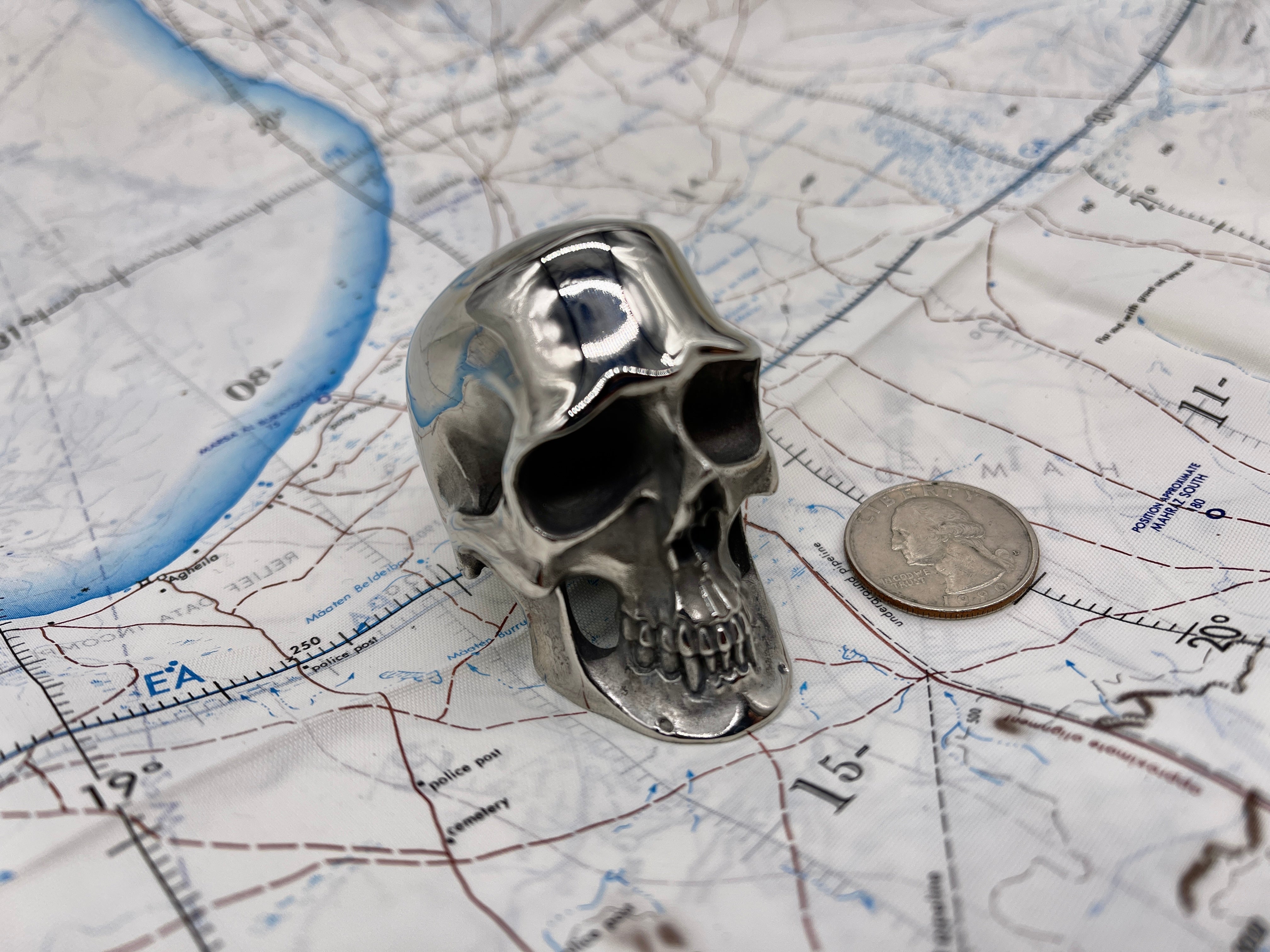 Custom Titanium Colossus Skull by Tony Fabrioli  ( Limited Run! )