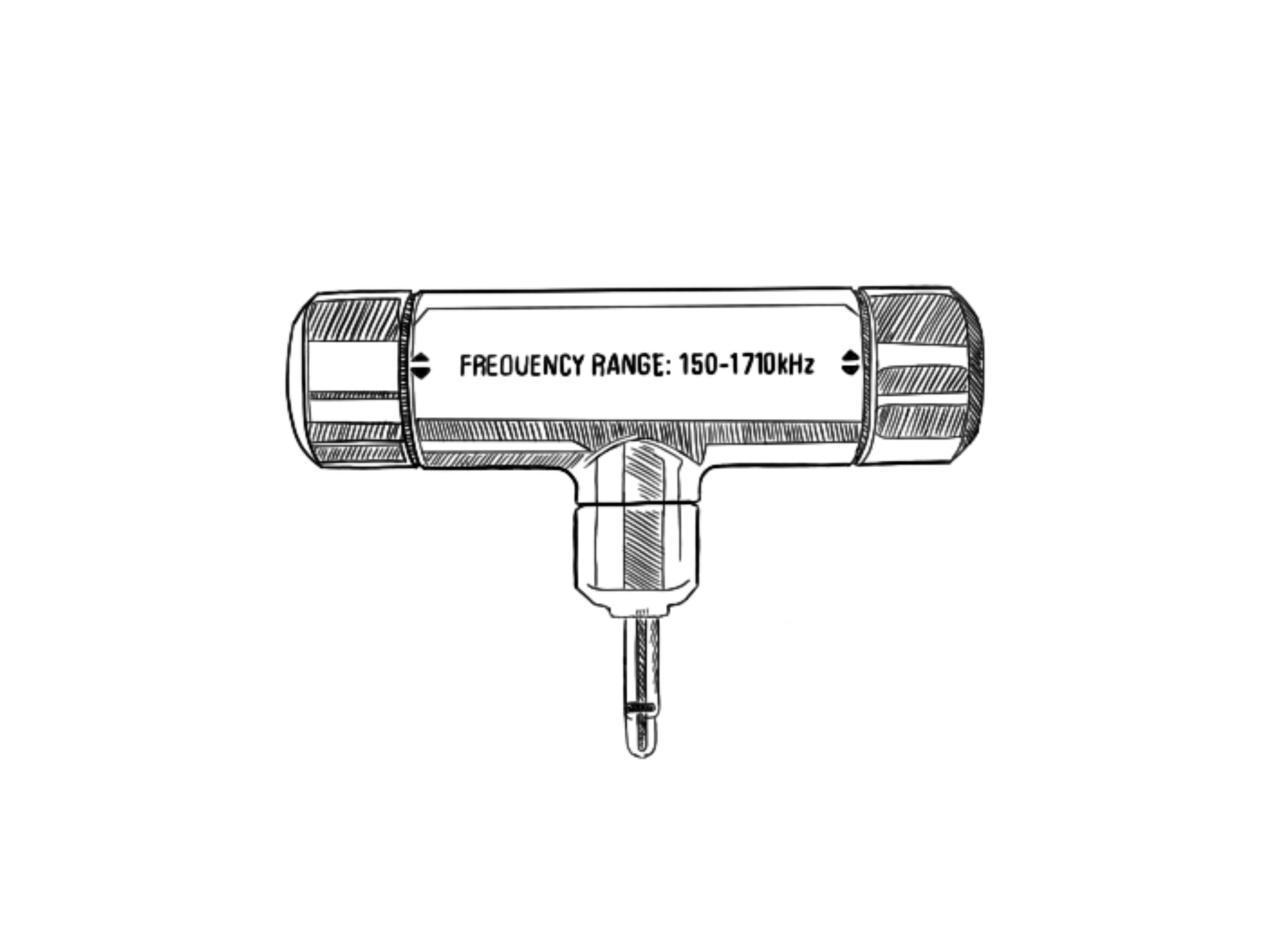 AM Ferrite Swivel Antenna For GP-5 / GP-7 SSB Radio - Organic Gray