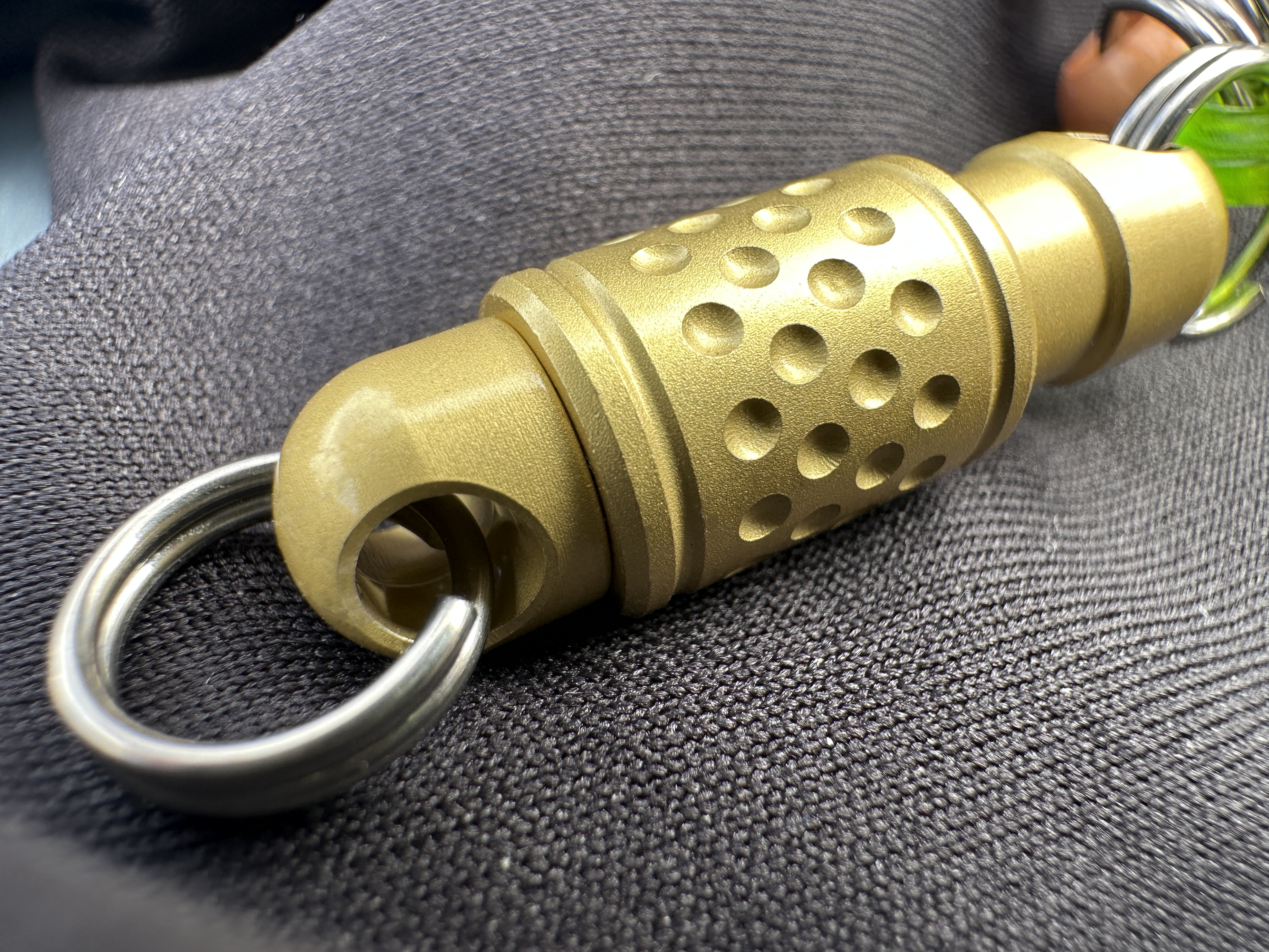 Brass QD Kwik Release Keychain Coupler