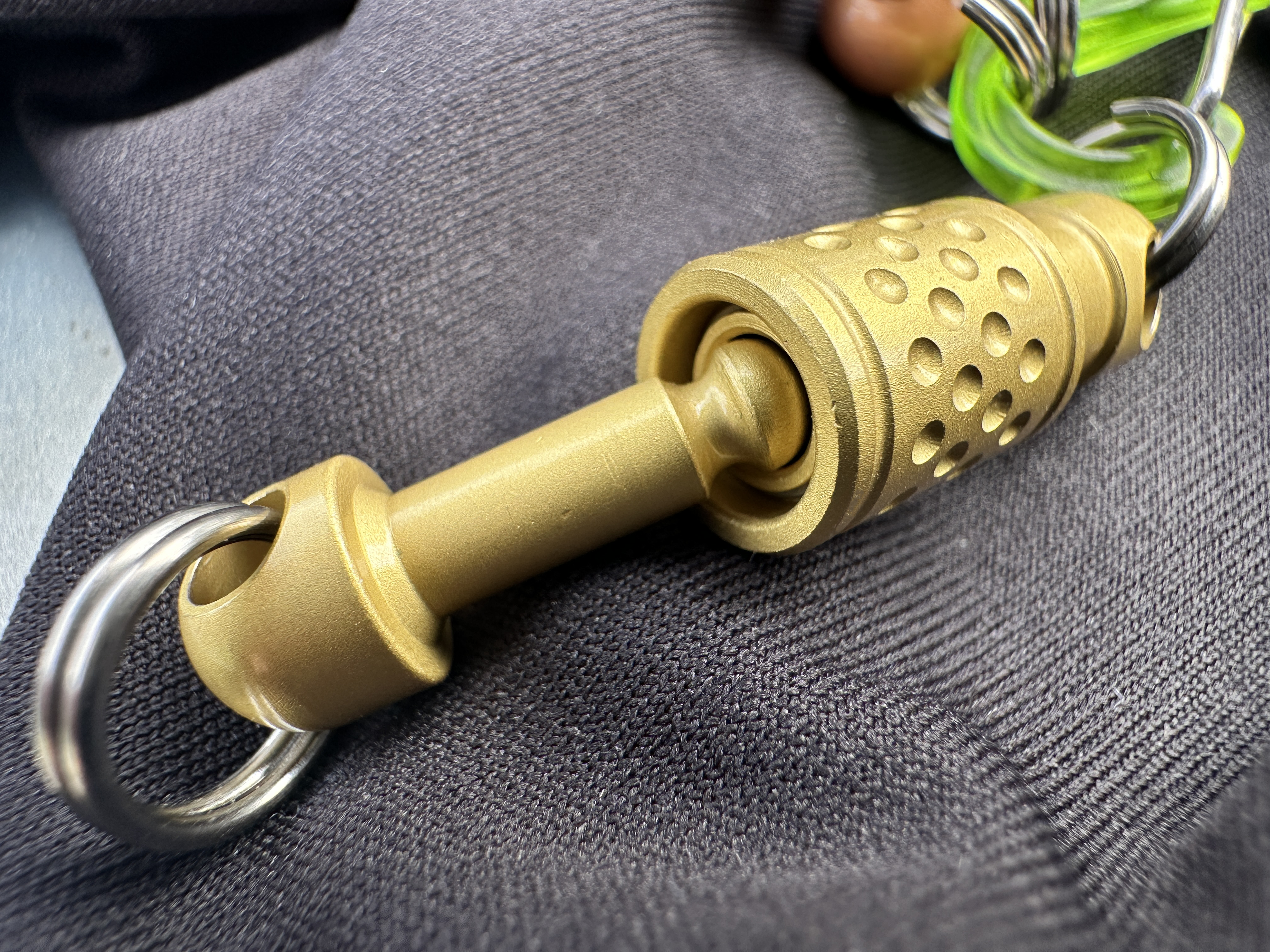 Brass QD Kwik Release Keychain Coupler