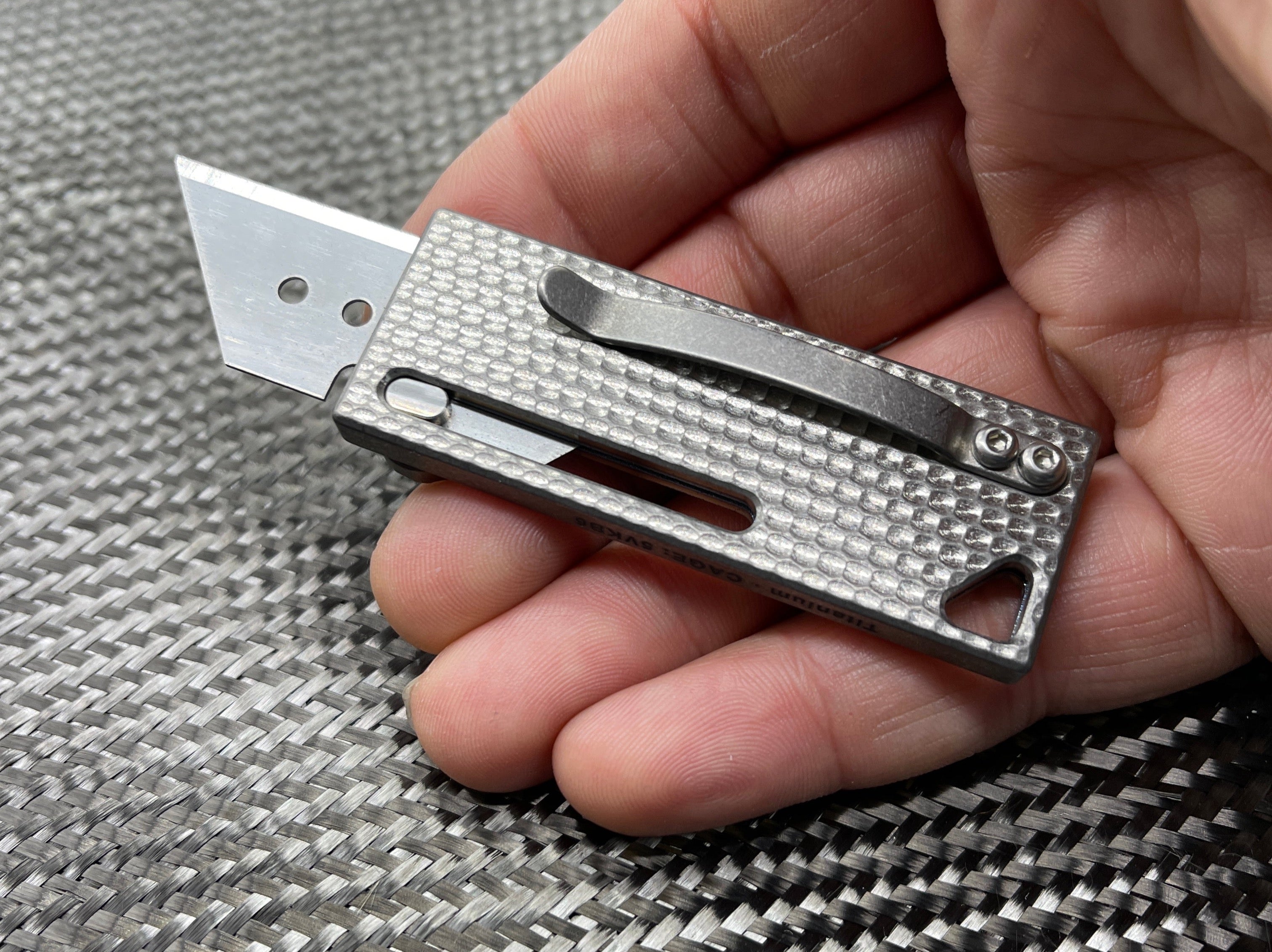 MaxMadCo Design - Titanium - Utility Blade Knife