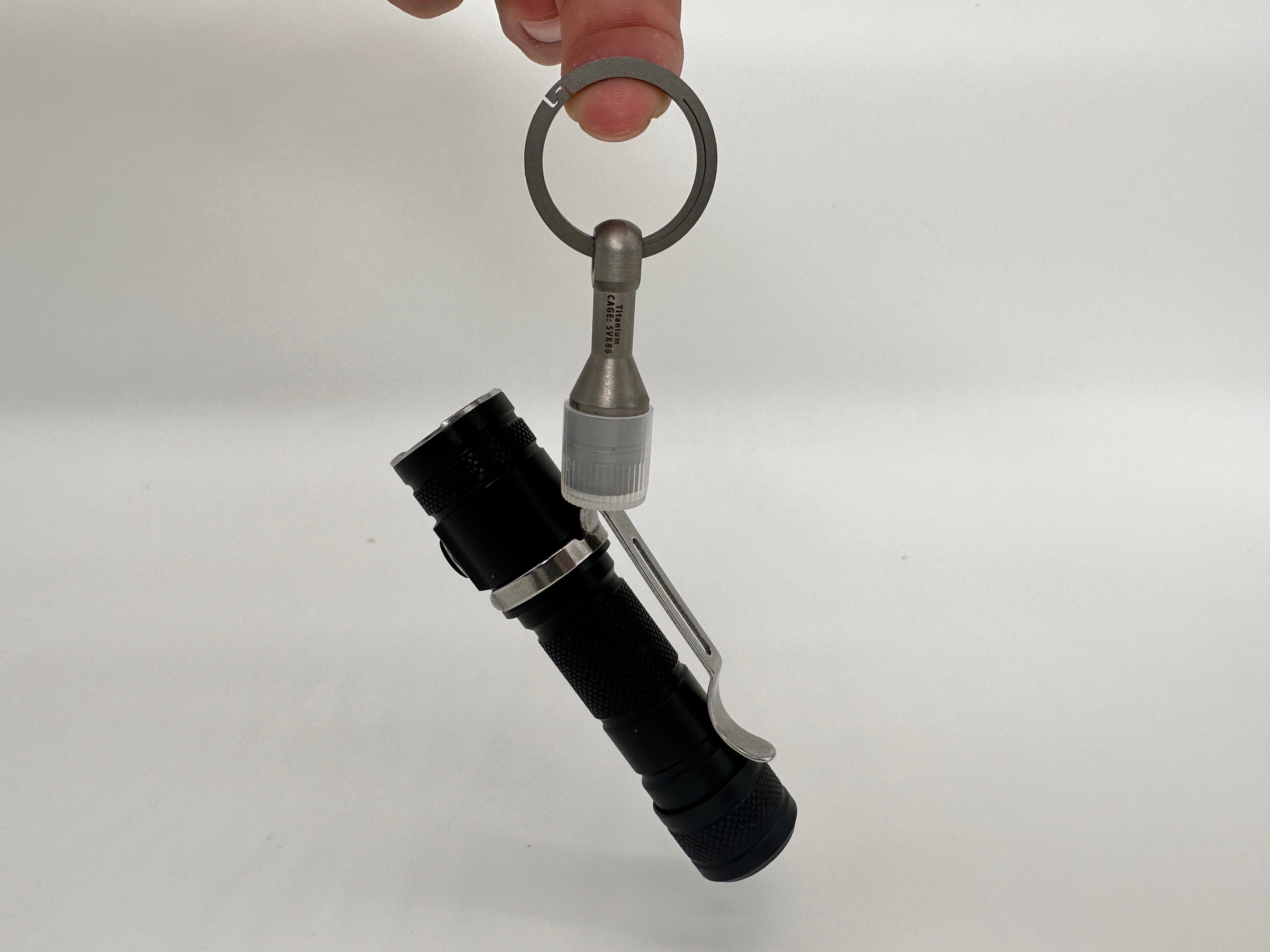 Titanium Magnetic Ferrous Tester + Living Spring Key Ring