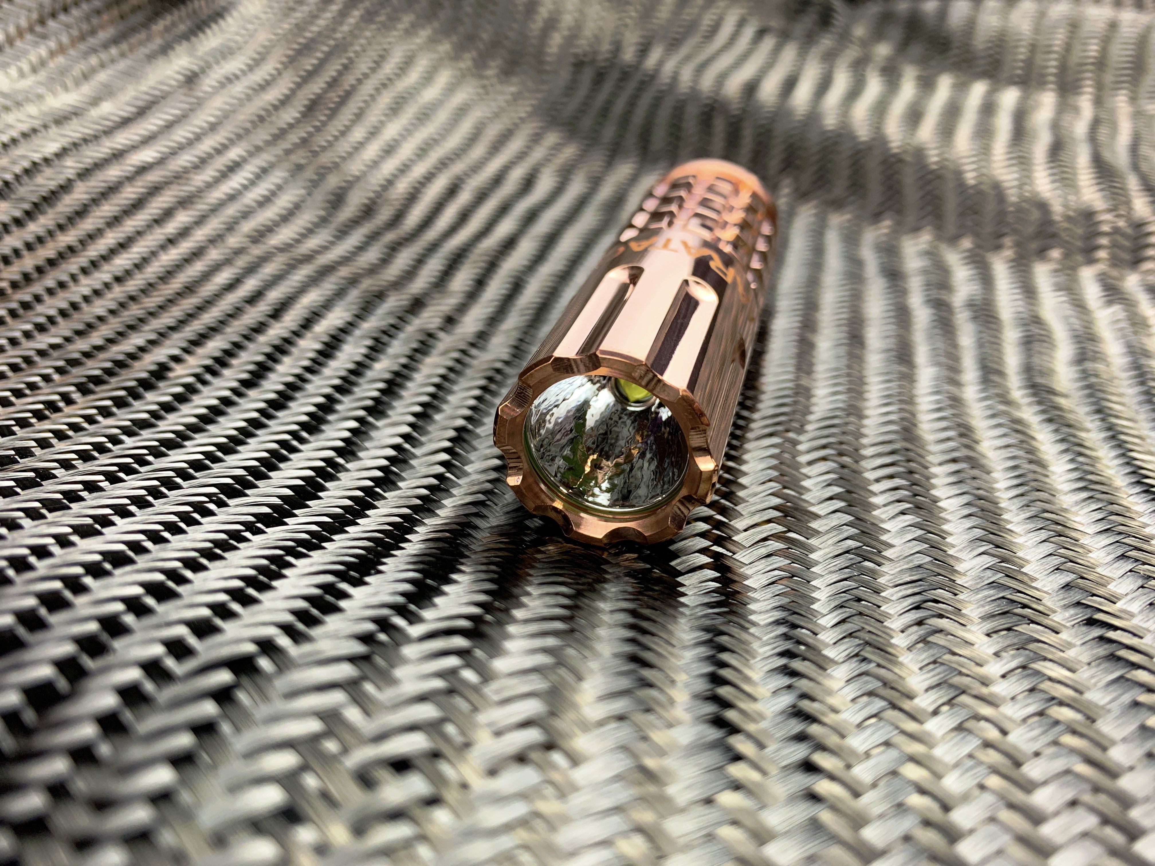 Copper CR123 LED Flashlight by Maratac® REV 3