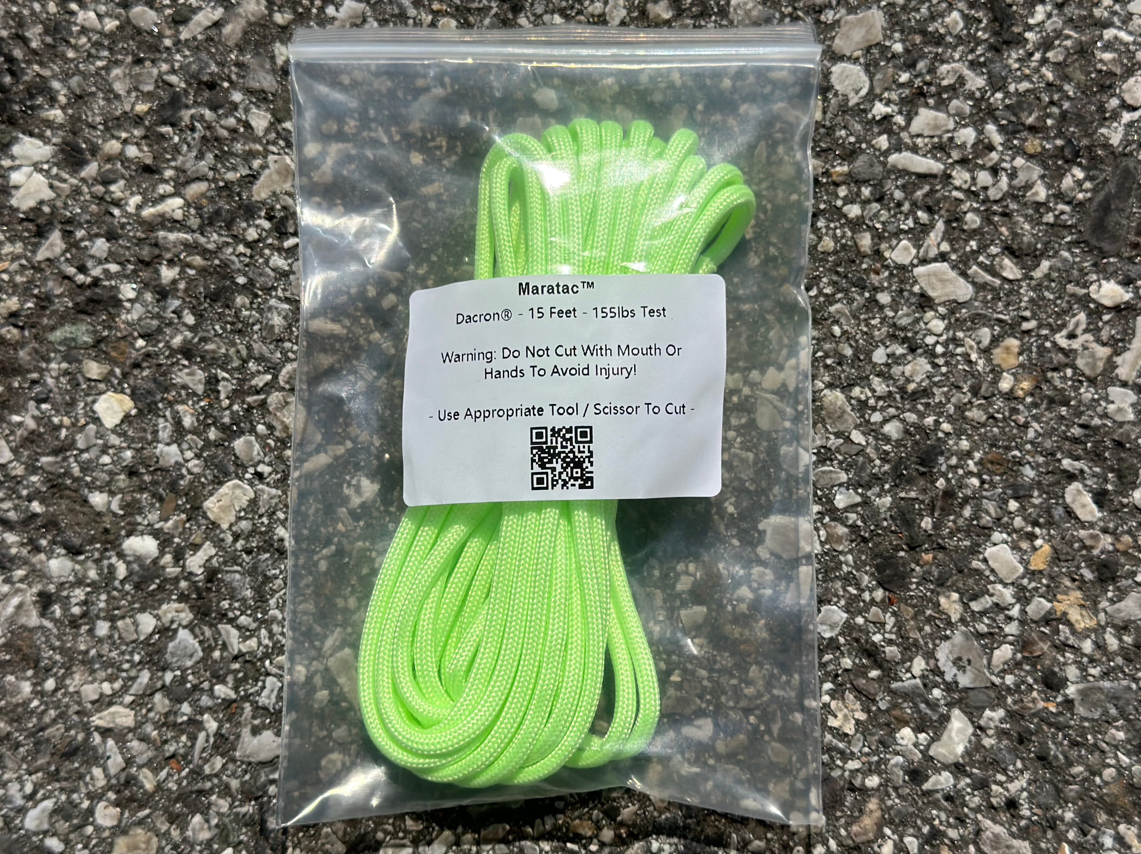 Glow Dacron® - 15 Feet / 155lbs Test - Emergency Pack!