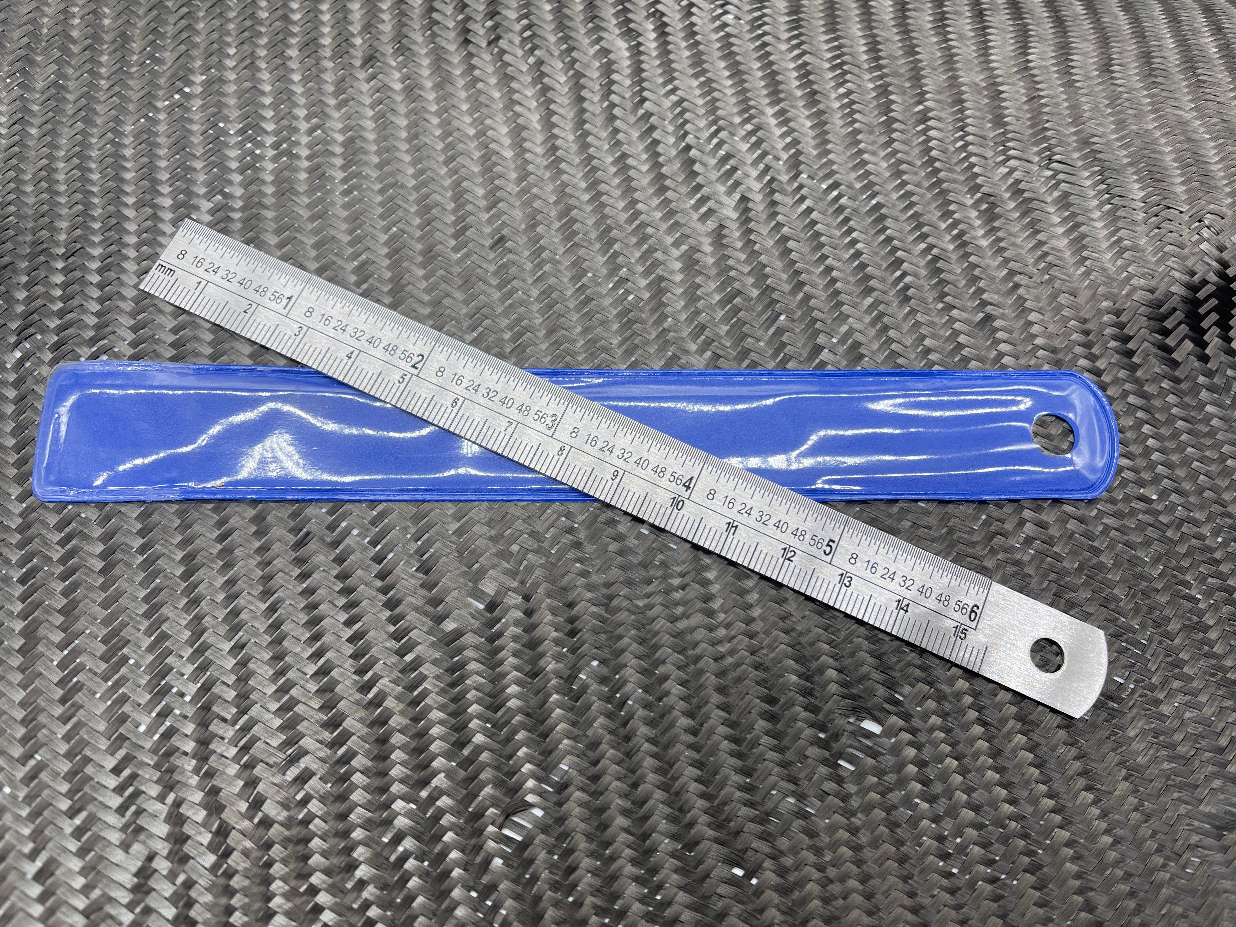 Stainless Steel - 6" Inch / 15CM Ruler With Decimal Chart