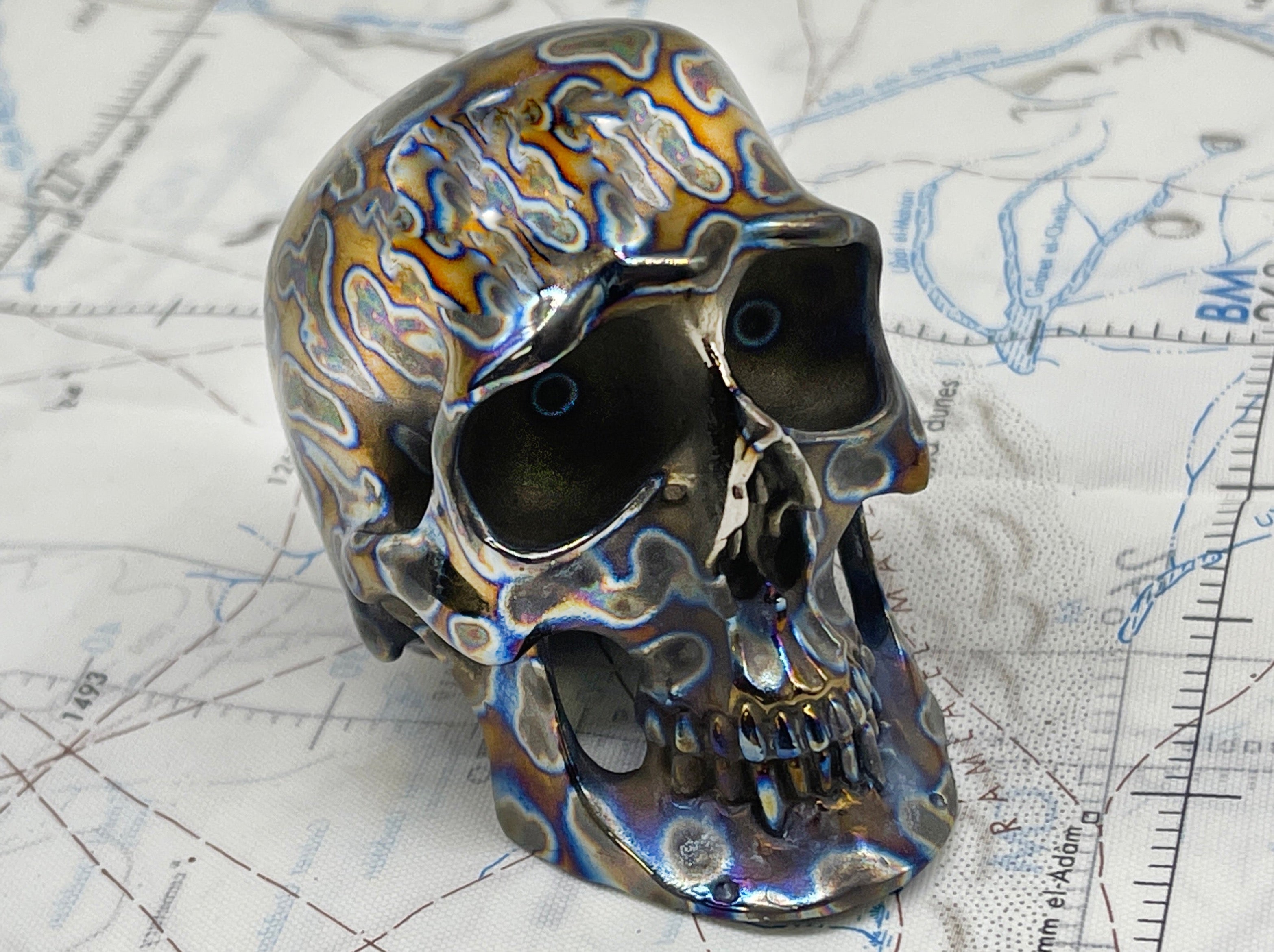 Tiger Stripe - Custom - Colossus Titanium Skull