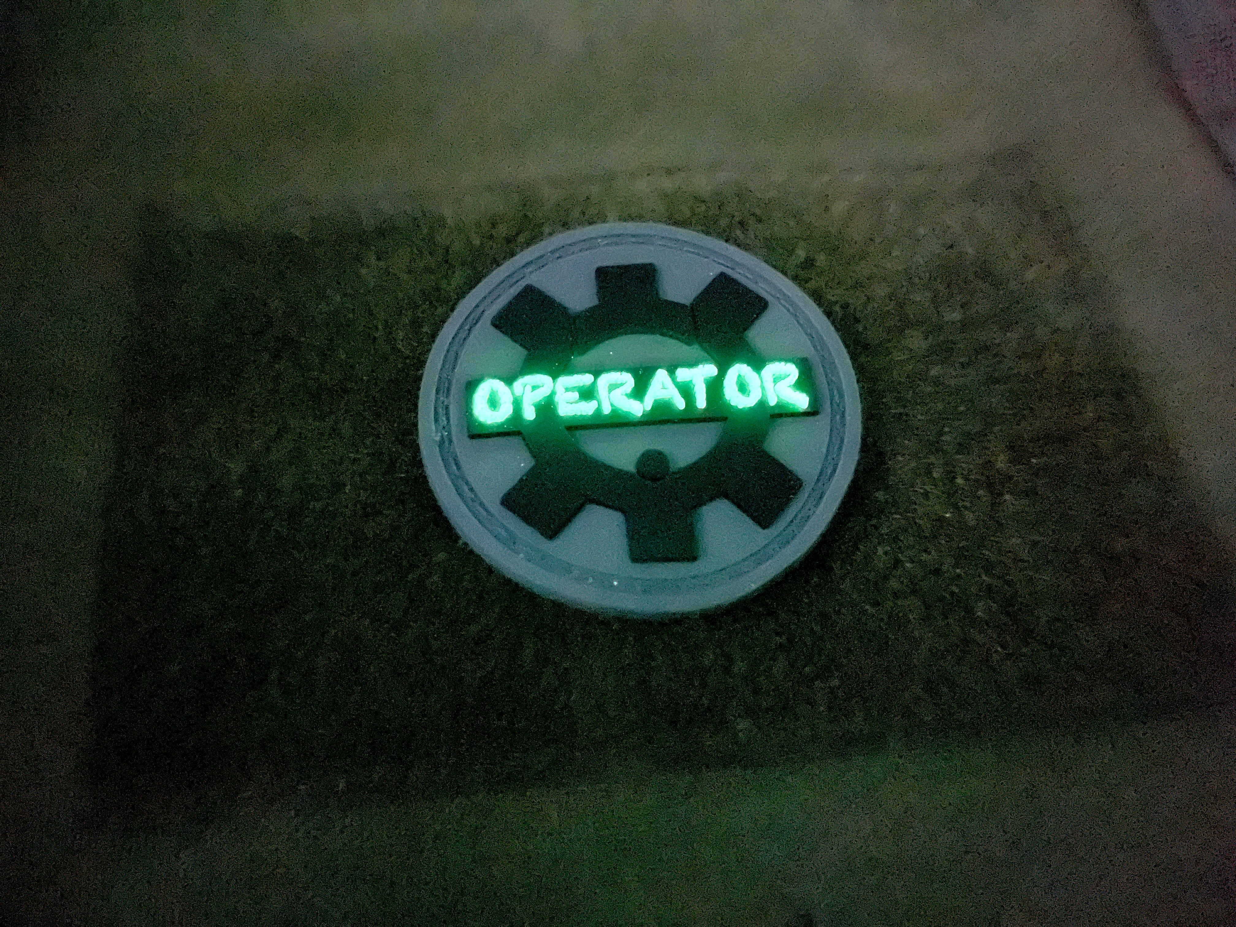 Equipment Operator Glow PVC Patch