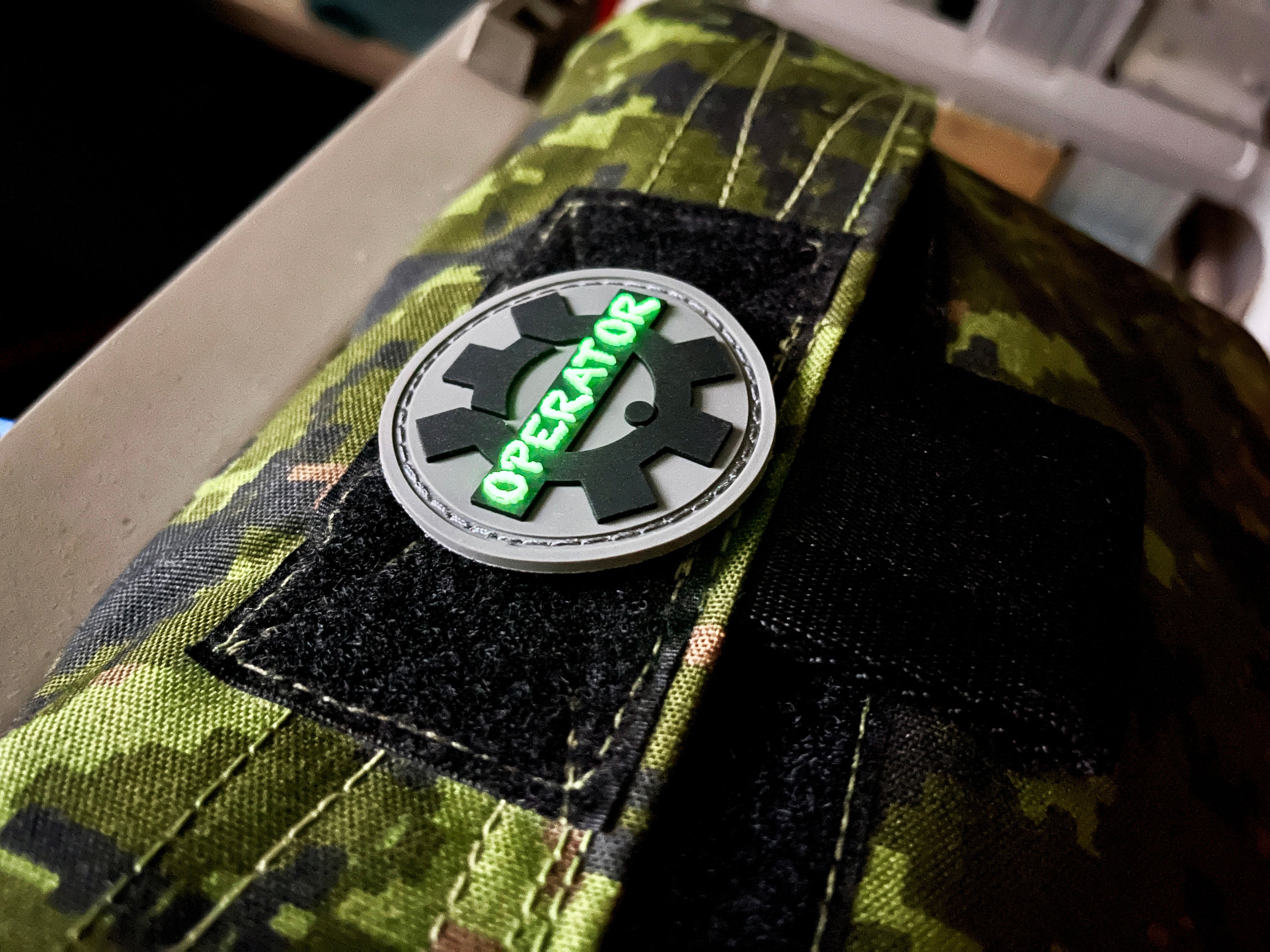 Equipment Operator Glow PVC Patch