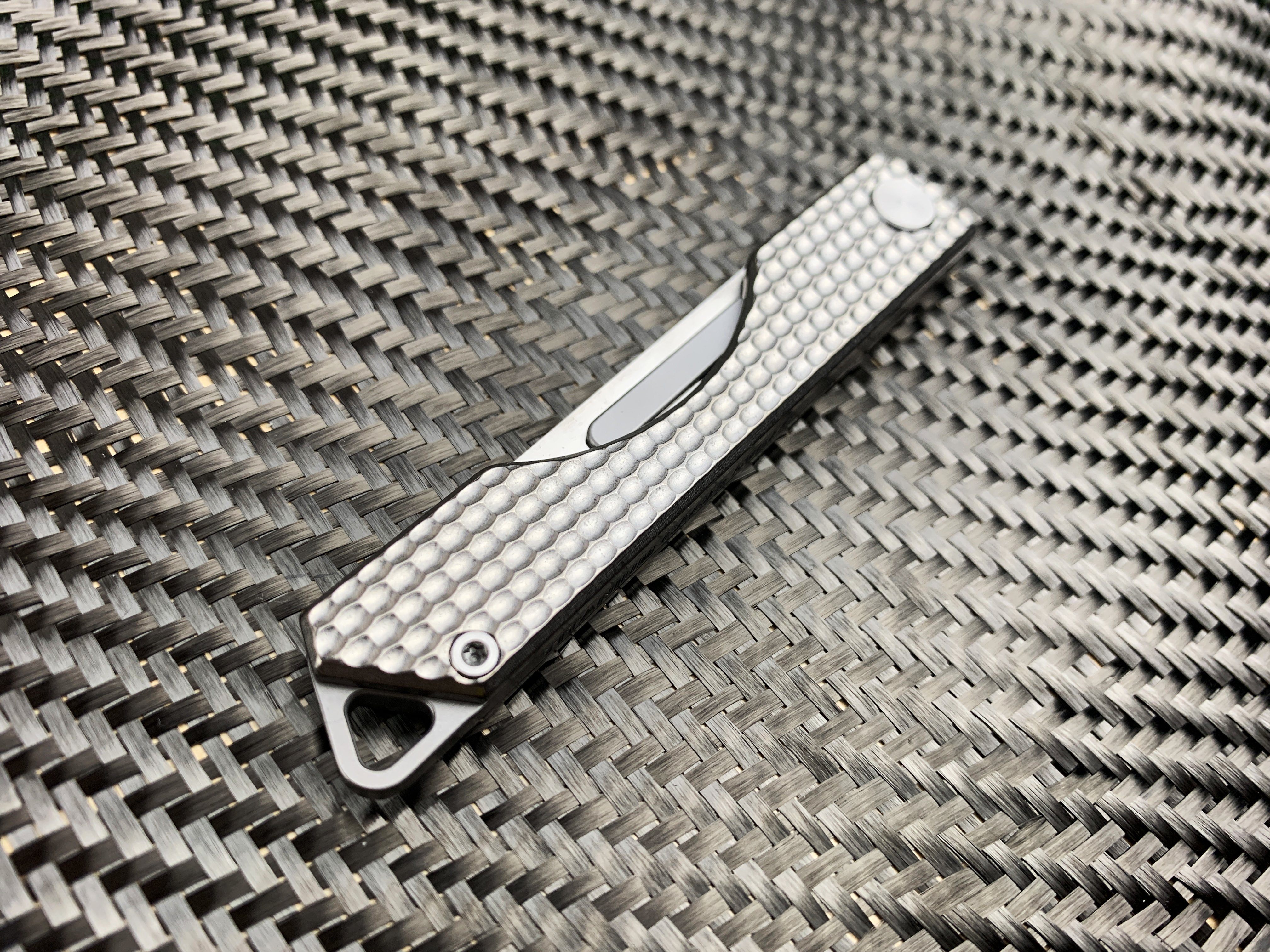 Folding Titanium Craft Scalpel Knife + Case + Spare Blades!