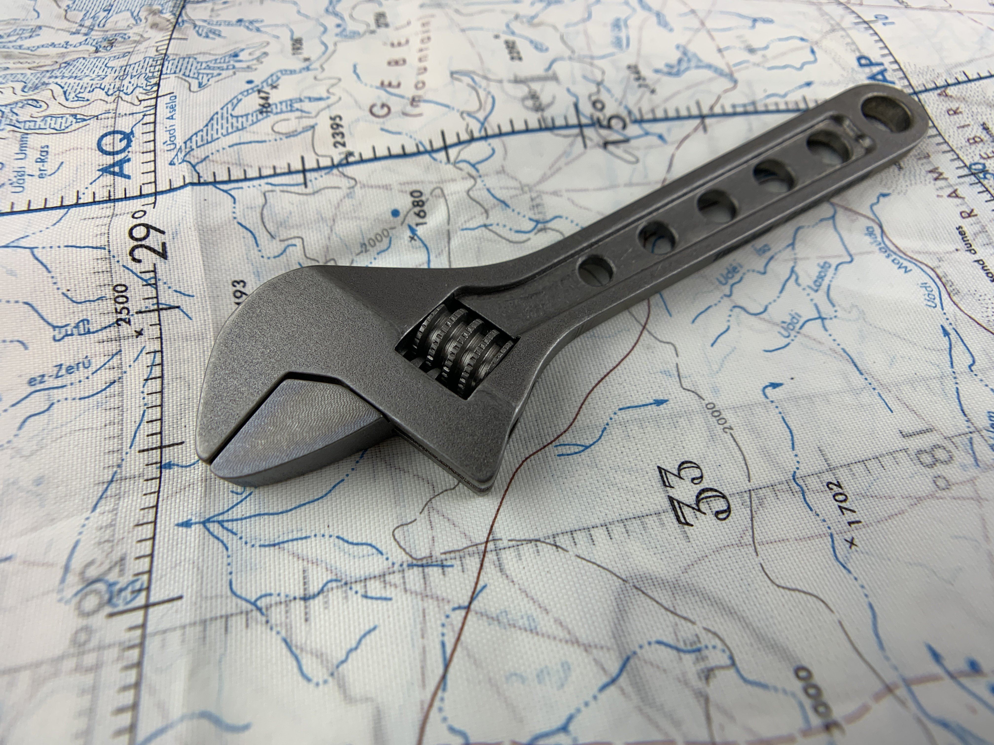 Adjustable Wrench - Titanium 4 Inch ( NSN Pending )