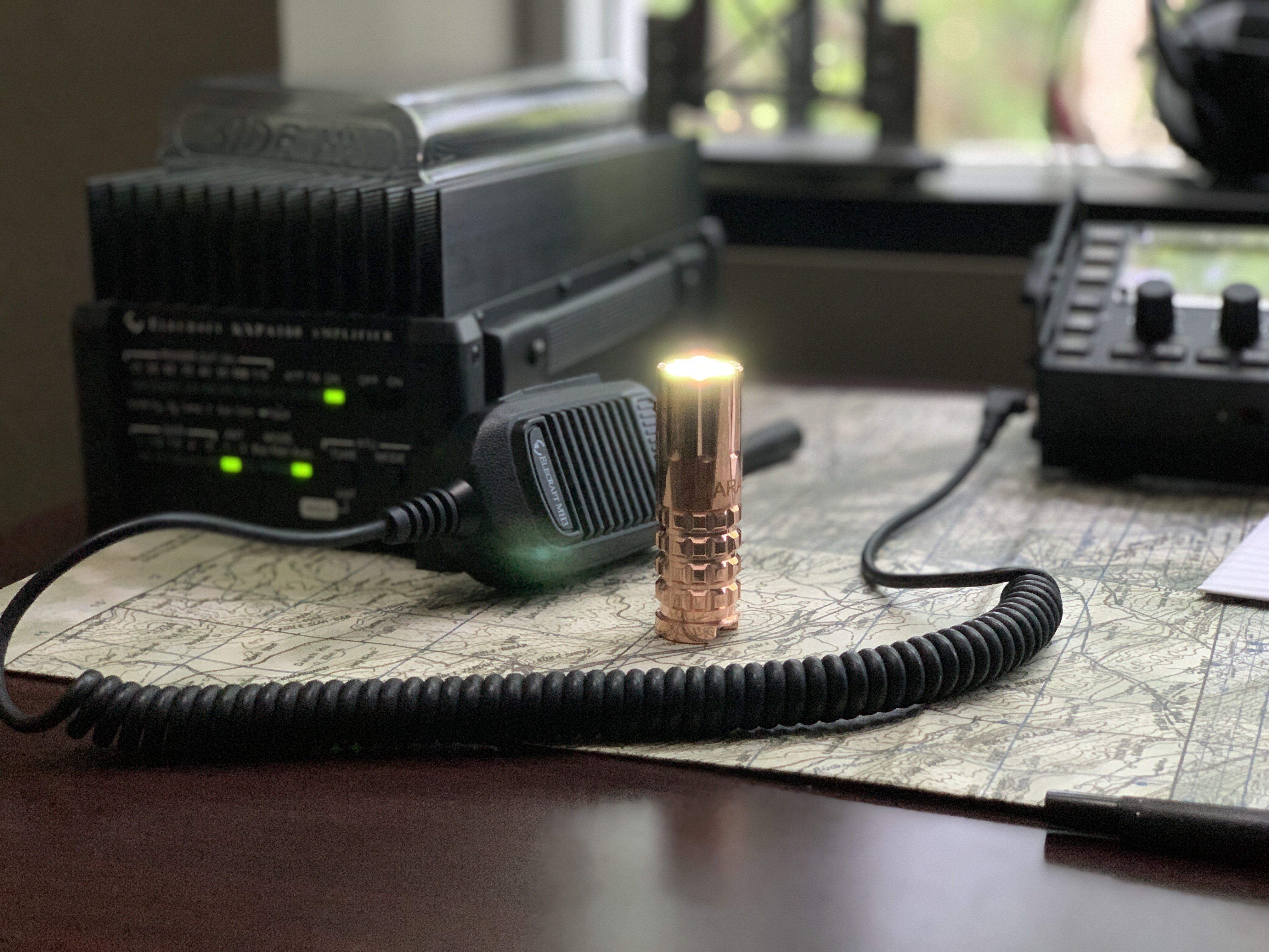 Copper CR123 LED Flashlight by Maratac® REV 3