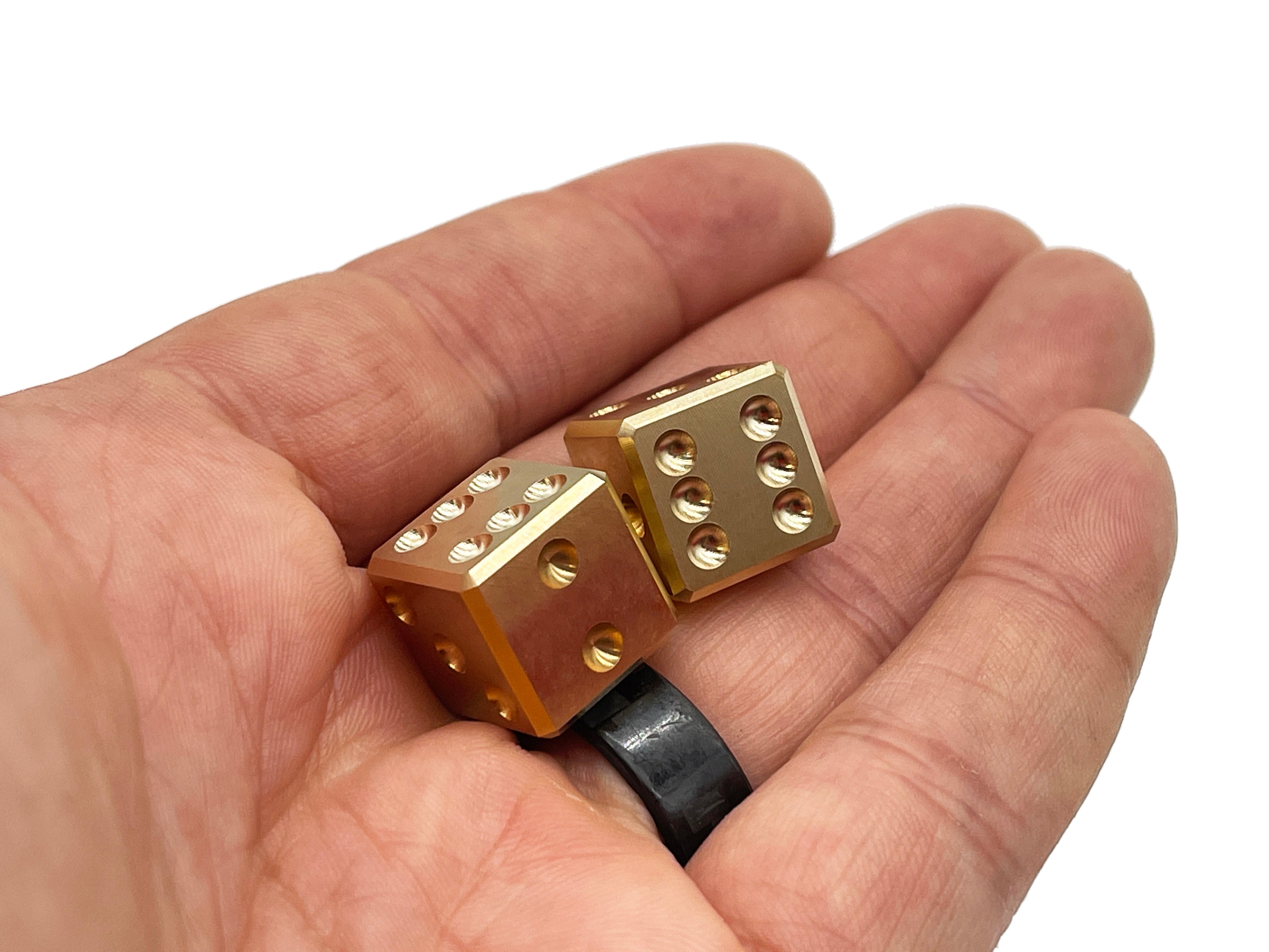 Pair-A-Dice - Brass Dice Set