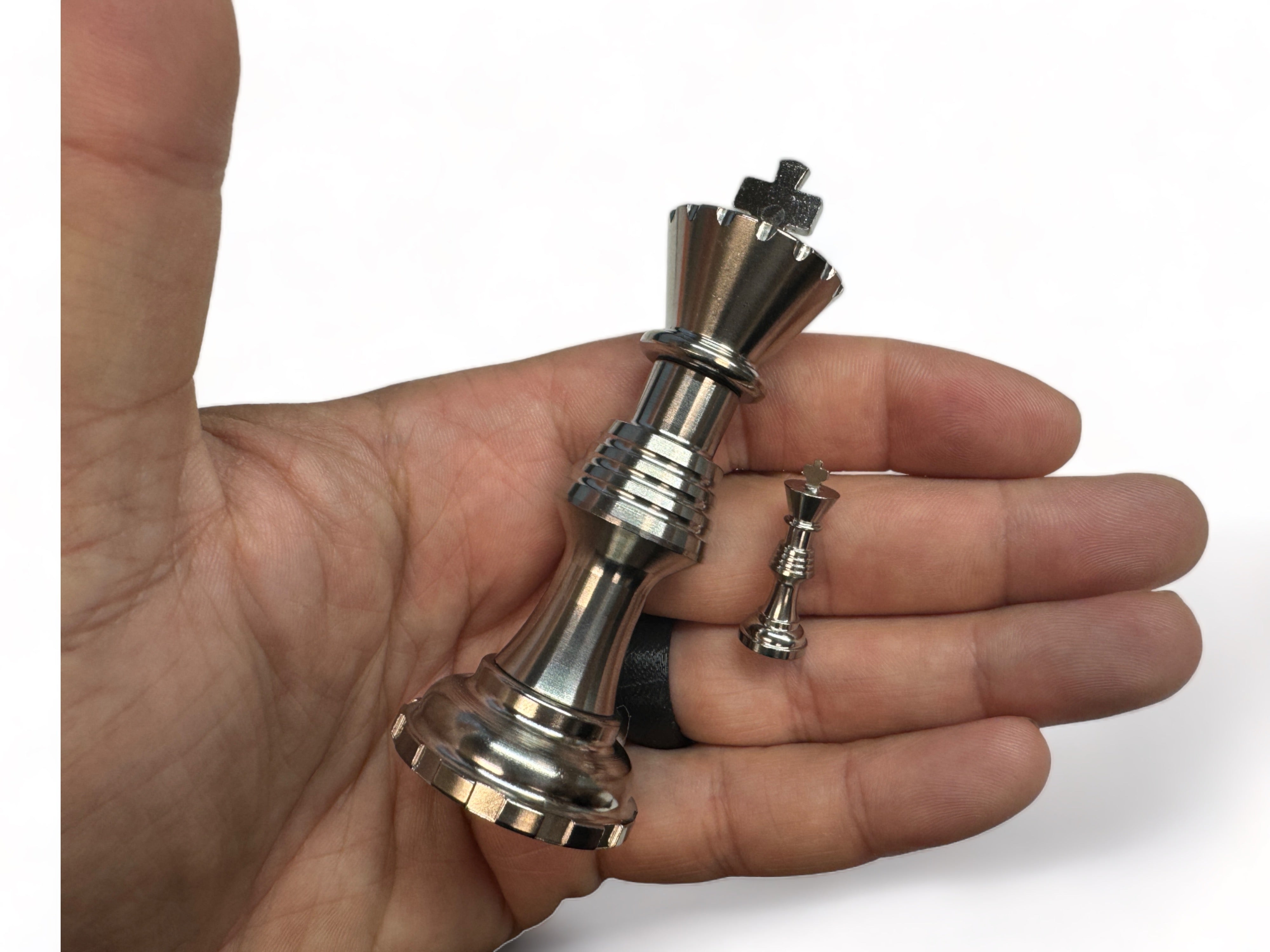 Titanium Chess Pieces ( Worlds Smallest ) by Maratac® - Build-A-Set