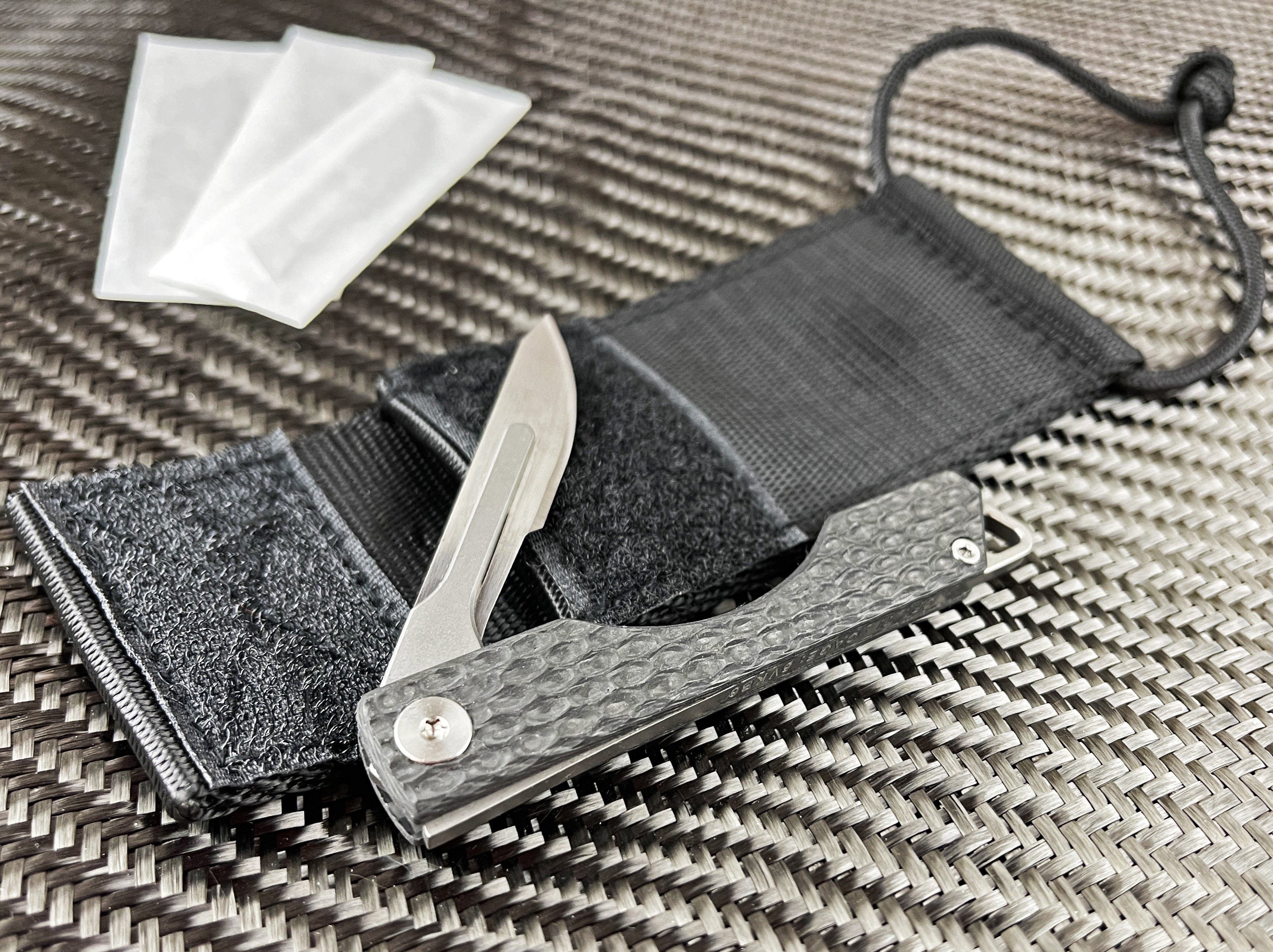 Carbon Fiber Folding Craft Scalpel Knife