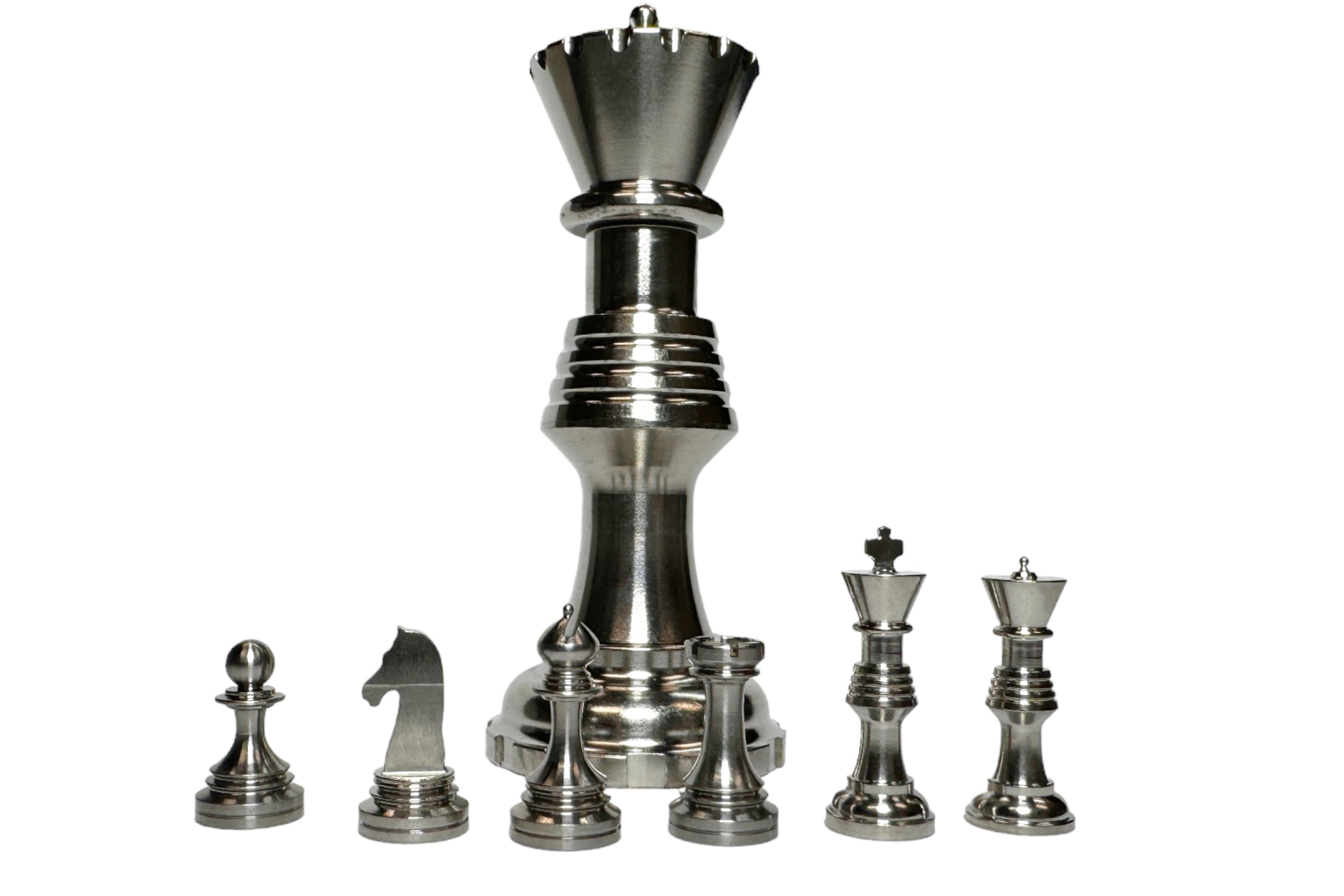 Titanium Chess Pieces ( Worlds Smallest ) by Maratac® - Build-A-Set