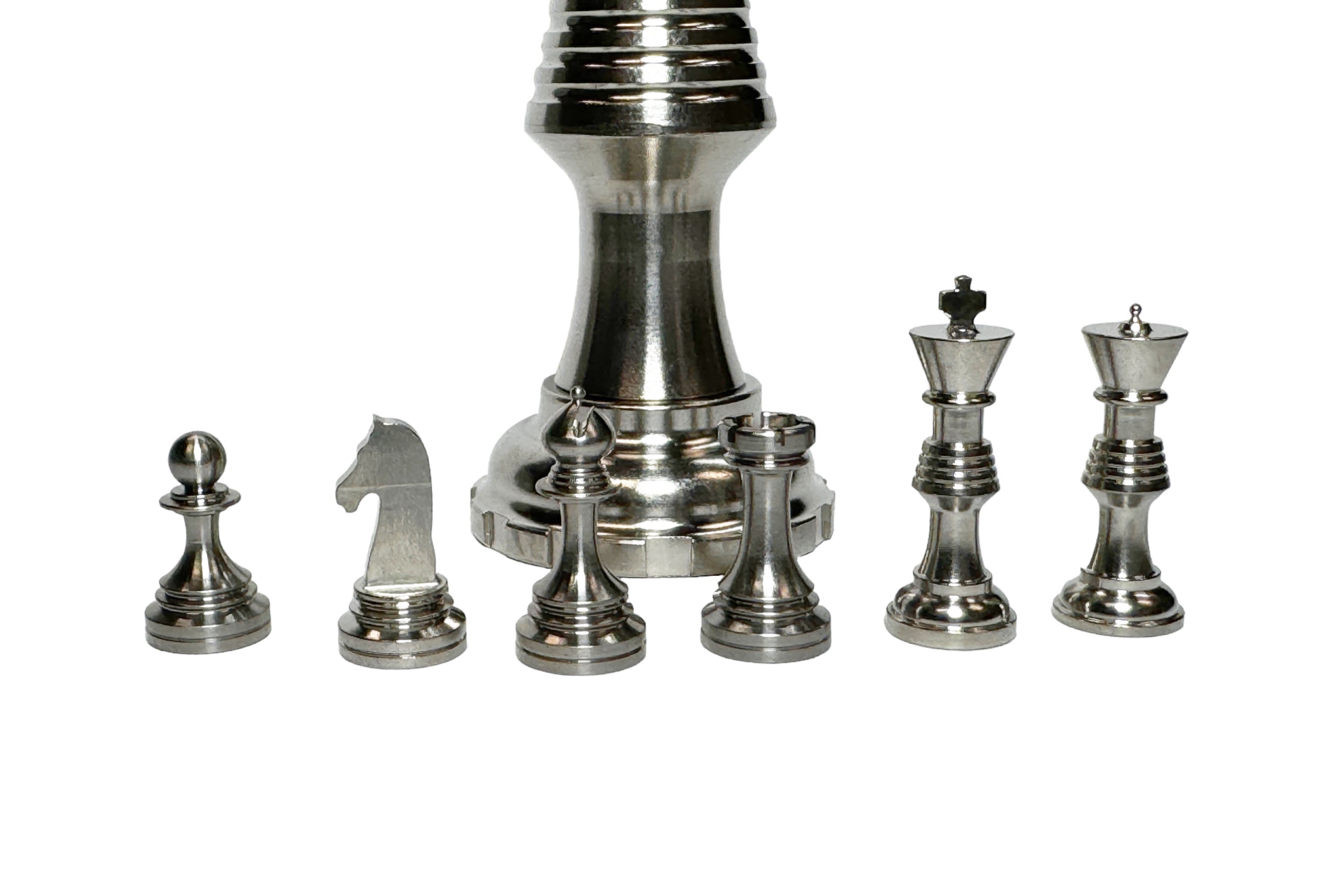 Titanium Chess Pieces ( Worlds Smallest ) by Maratac® - Build-A-Set