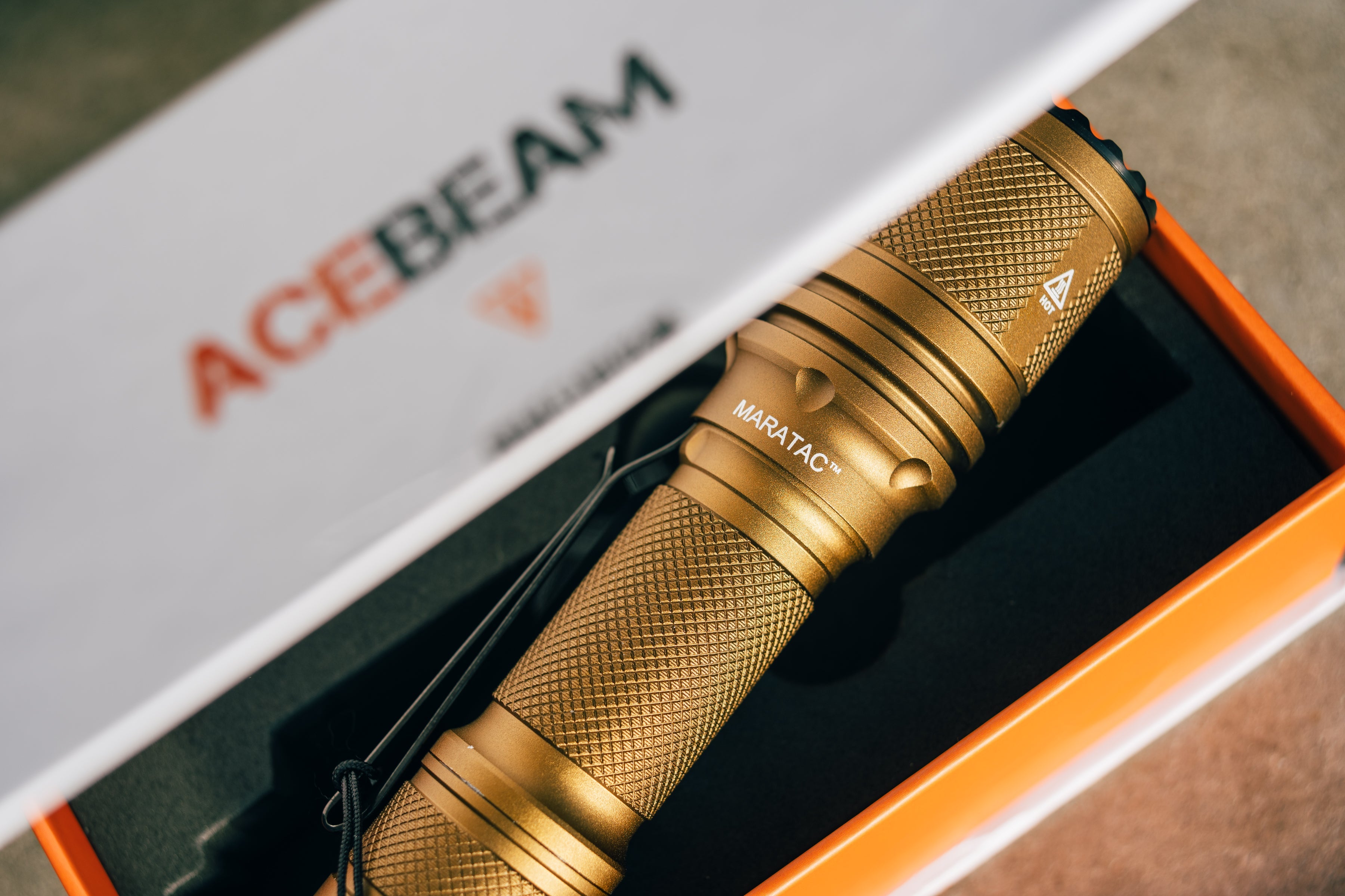 Desert Bronze - Tactical Defender P16 Dual Switch / Acebeam® & Maratac® Collab Flashlight - CC Exclusive!