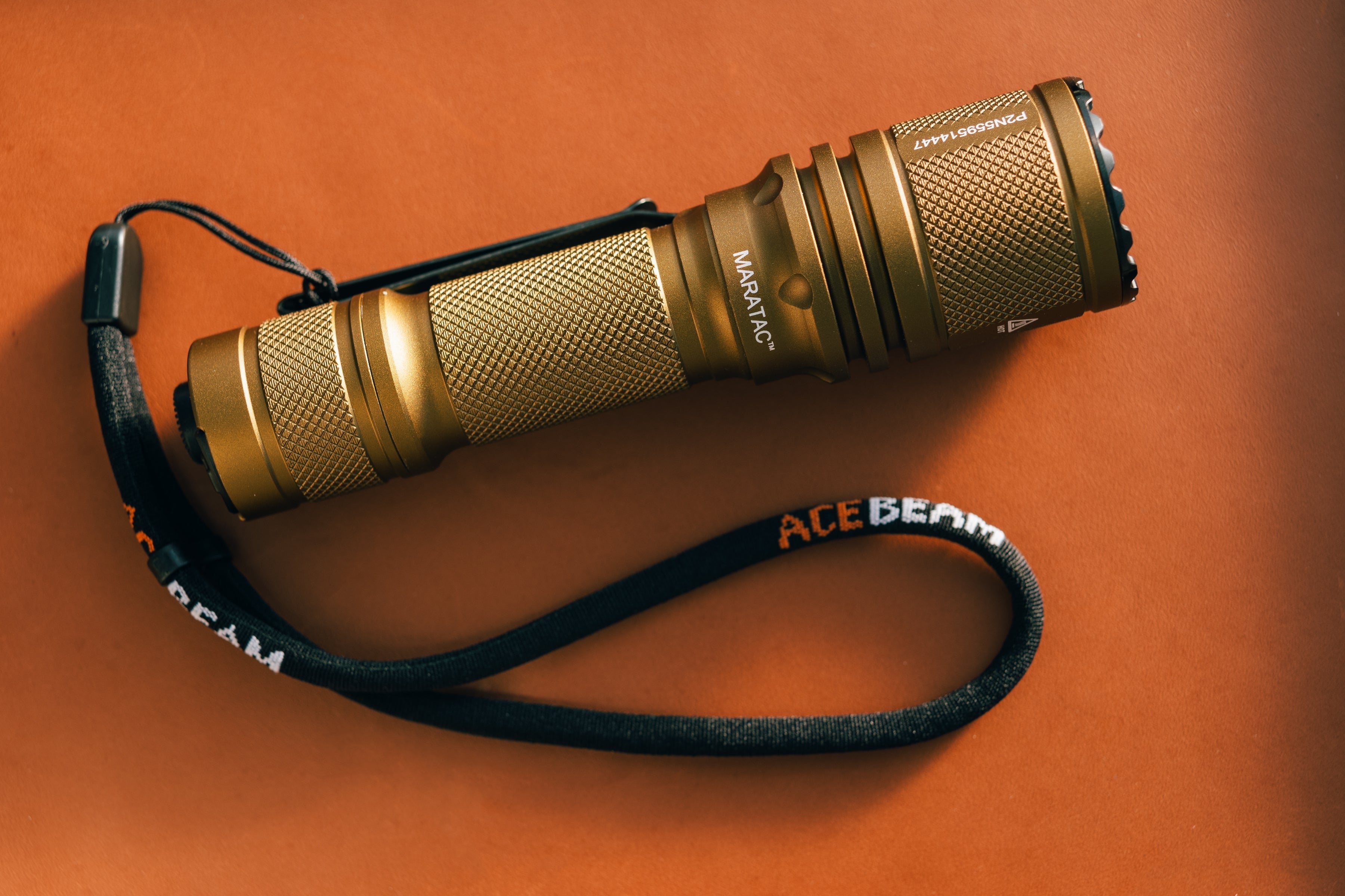 Desert Bronze - Tactical Defender P16 Dual Switch / Acebeam® & Maratac® Collab Flashlight - CC Exclusive!