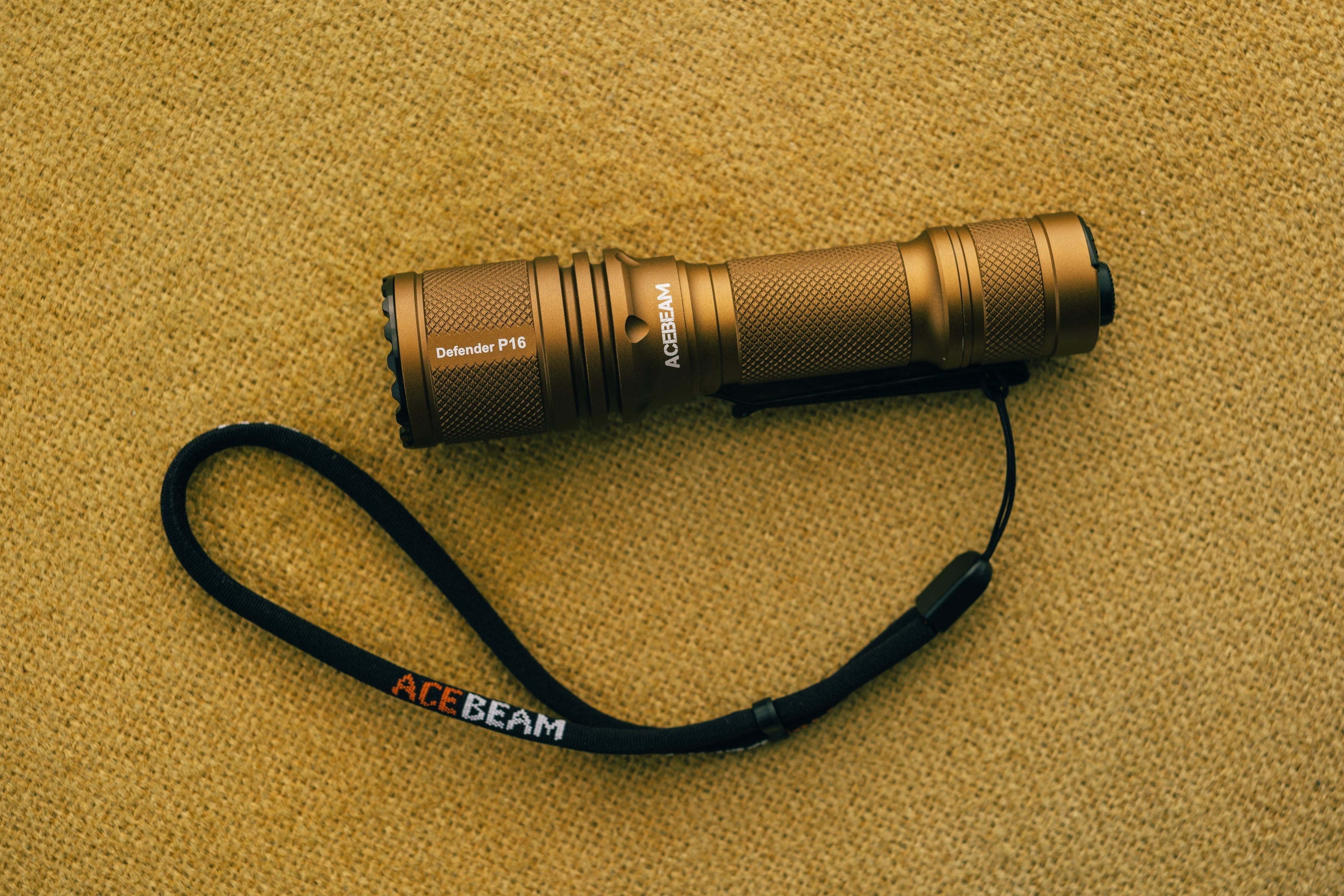 Desert Bronze - Tactical Defender P16 Dual Switch / Acebeam® & Maratac® Collab Flashlight - CC Exclusive!